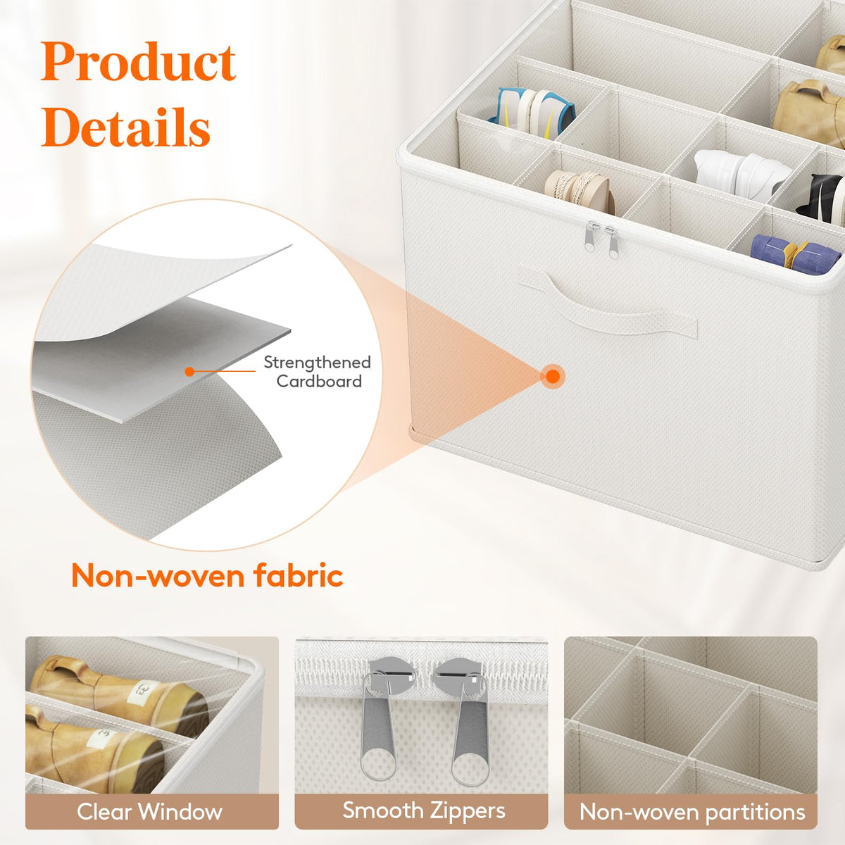 Shoe Storage Organizer for Closet (3 Count)