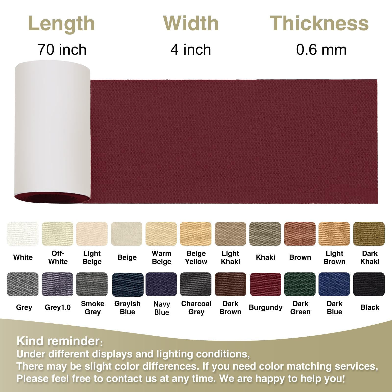 Canvas Repair Tape 4×70 Inch Waterproof Self