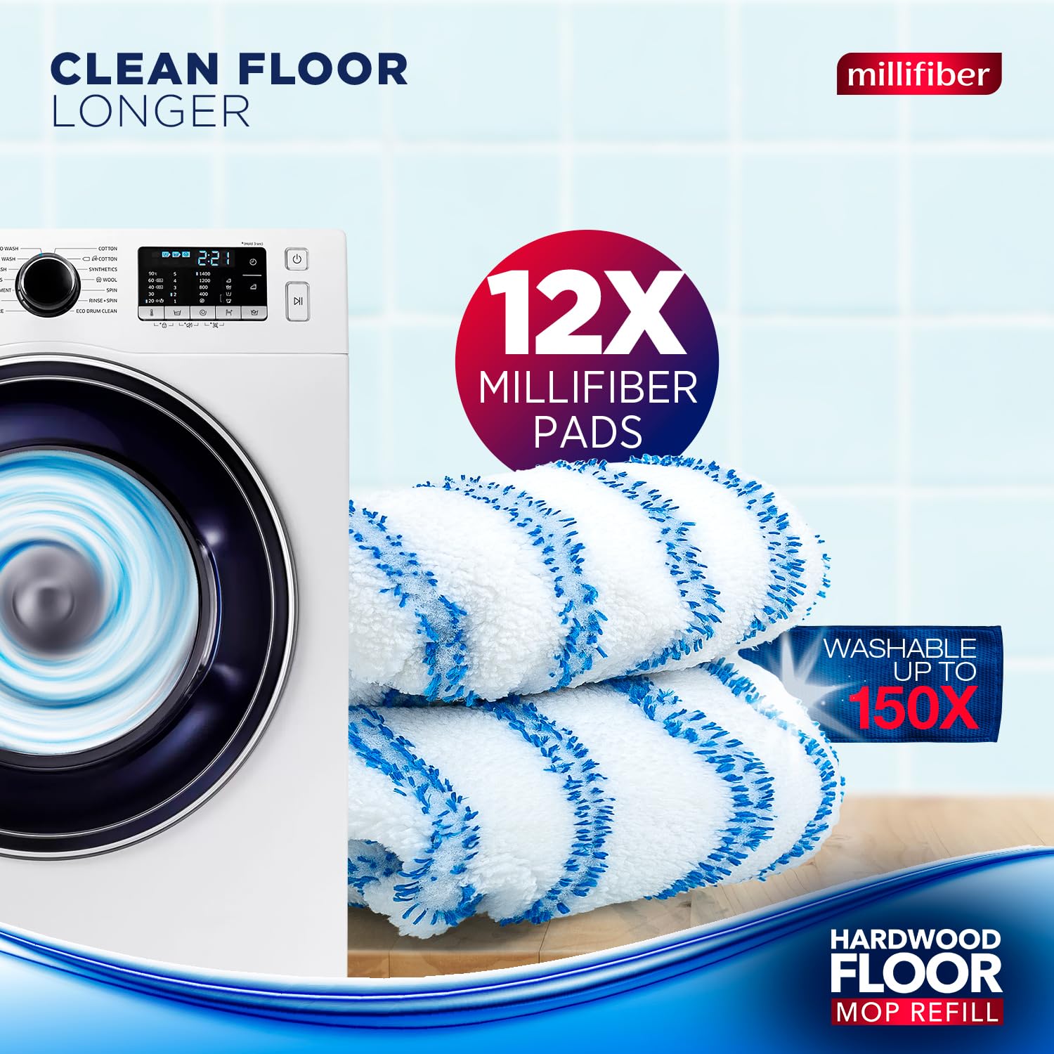 Microfiber Mop Refills 15x8 in. (12 Count)