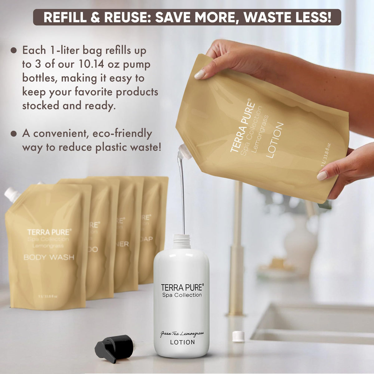 Spa Body Lotion Refill Bags (3 Count)