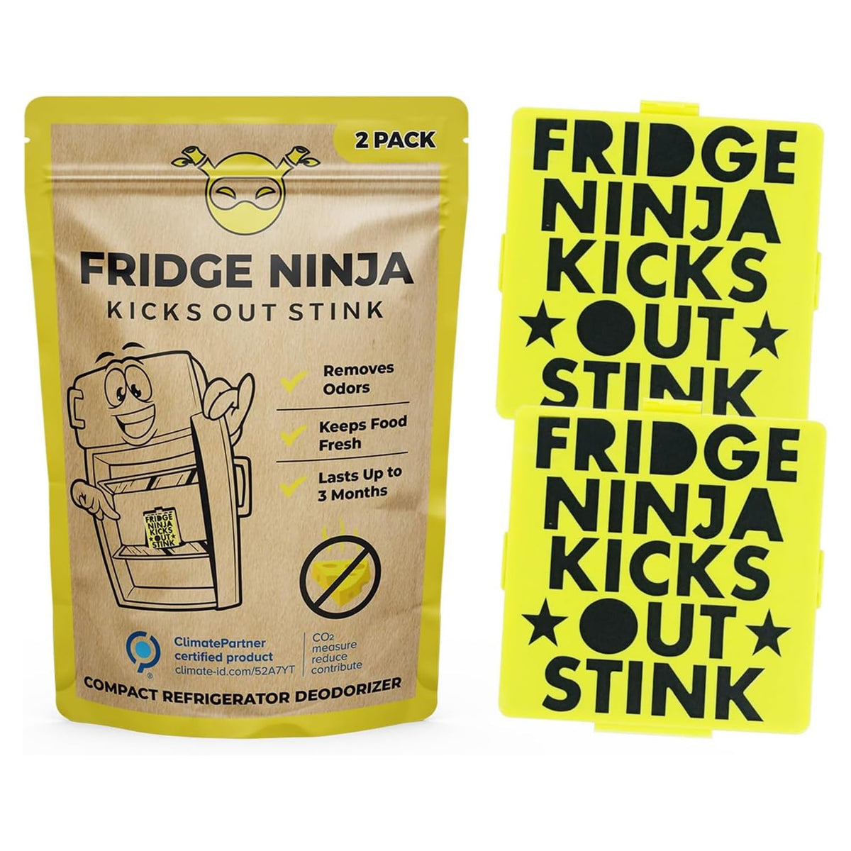Fridge Ninja Compact Fridge Deodorizer (2 Count)