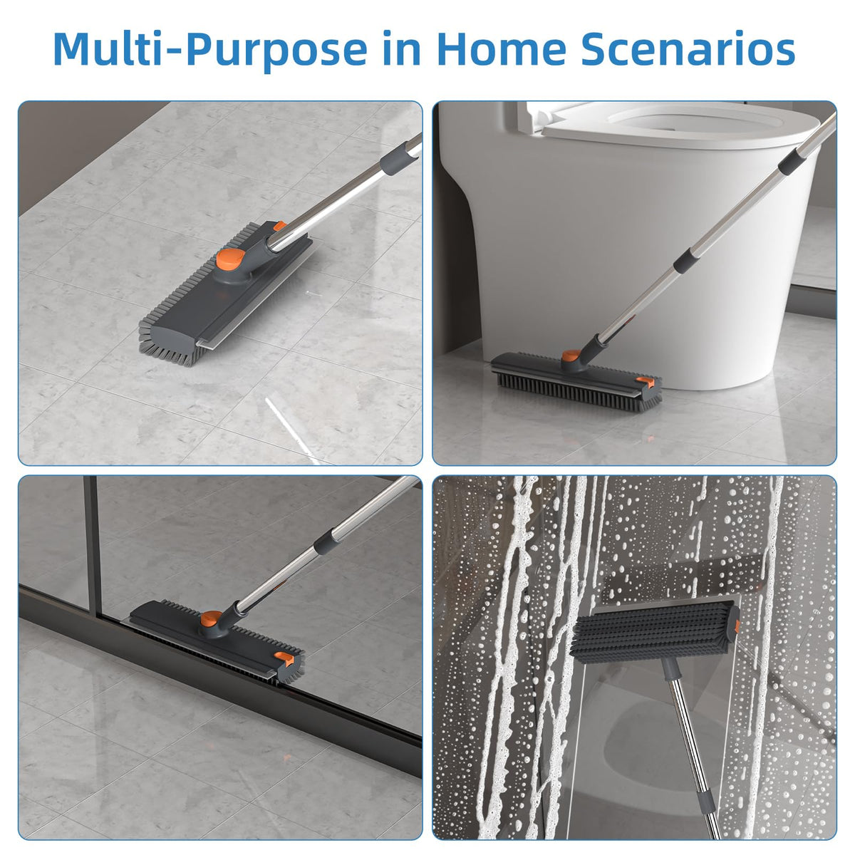 Floor Scrub Brush with Long Handle