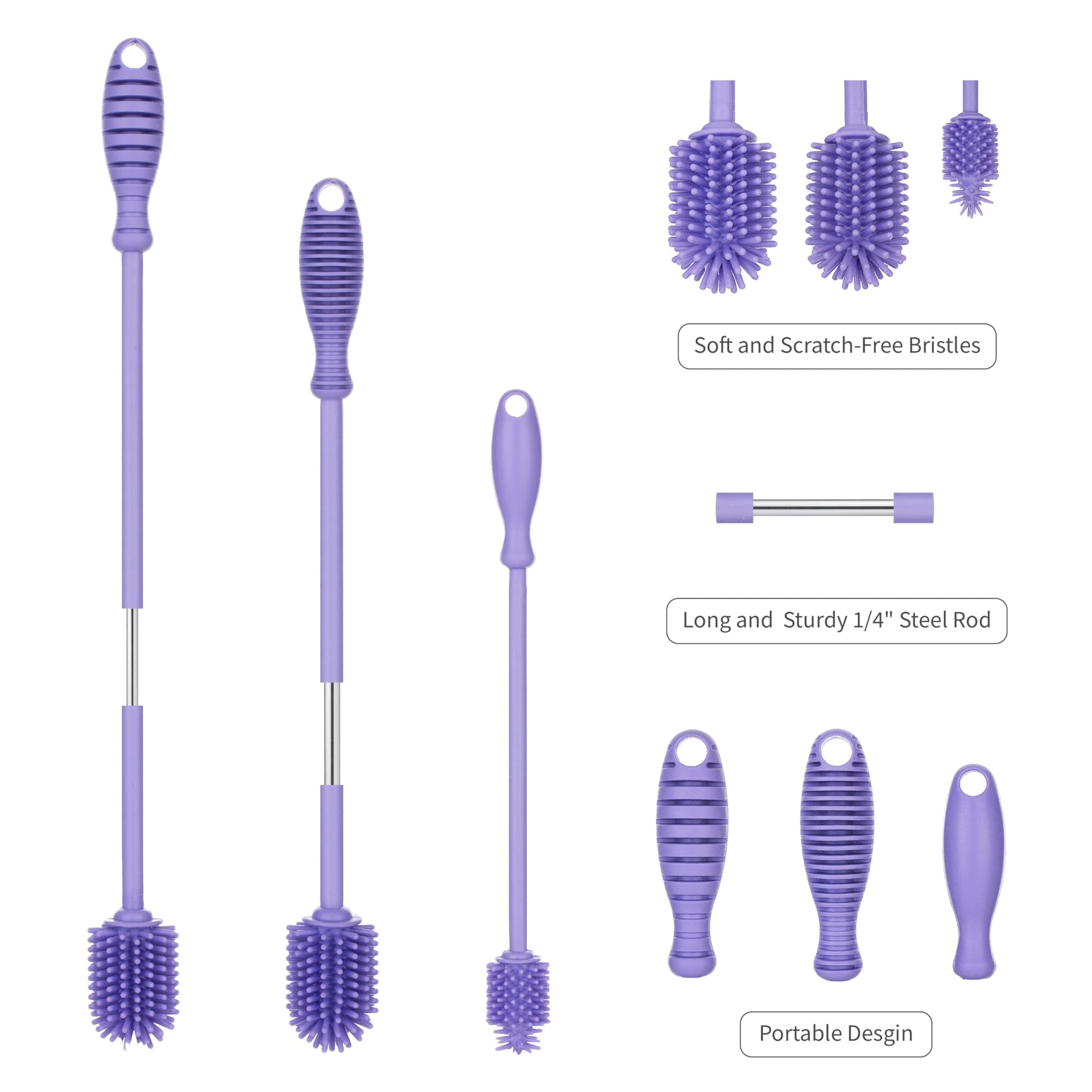 A Brush Silicone Bottle Cleaner Brush