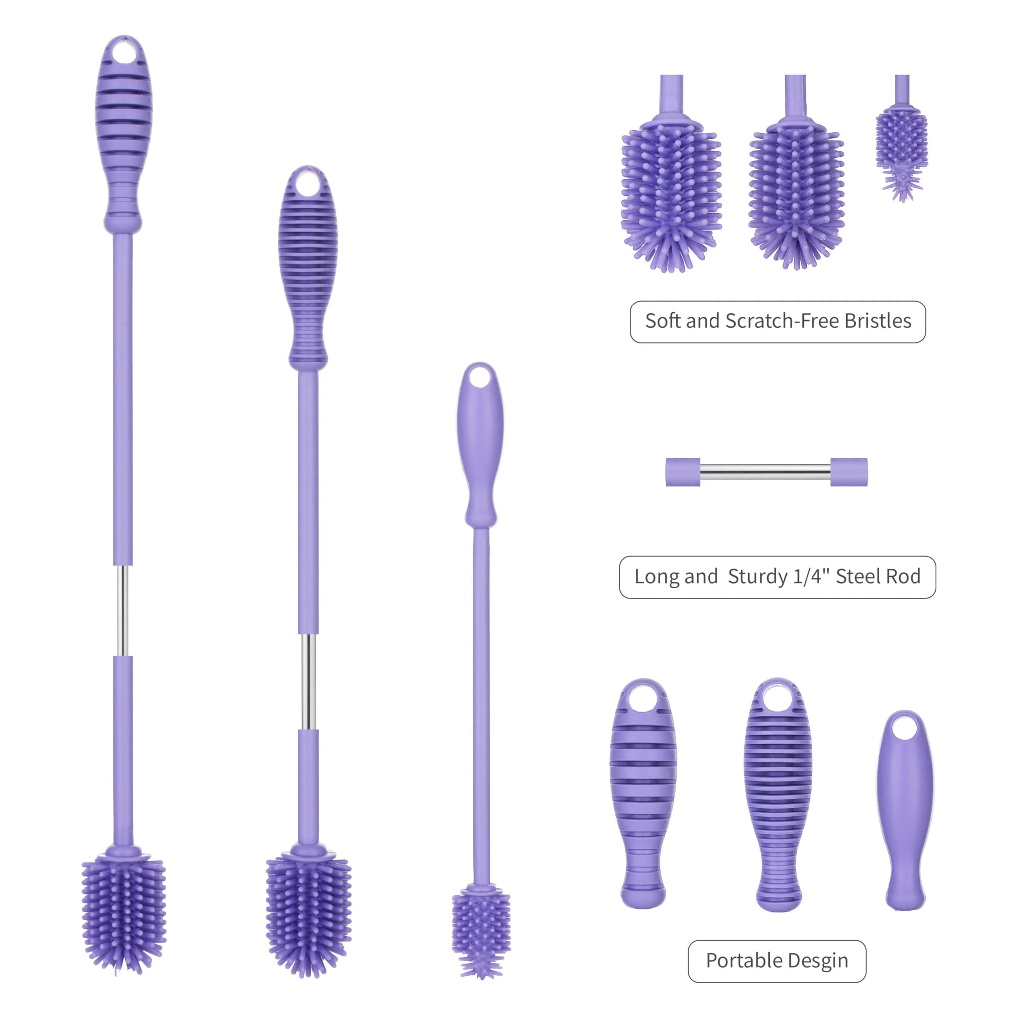 A Brush Silicone Bottle Cleaner Brush