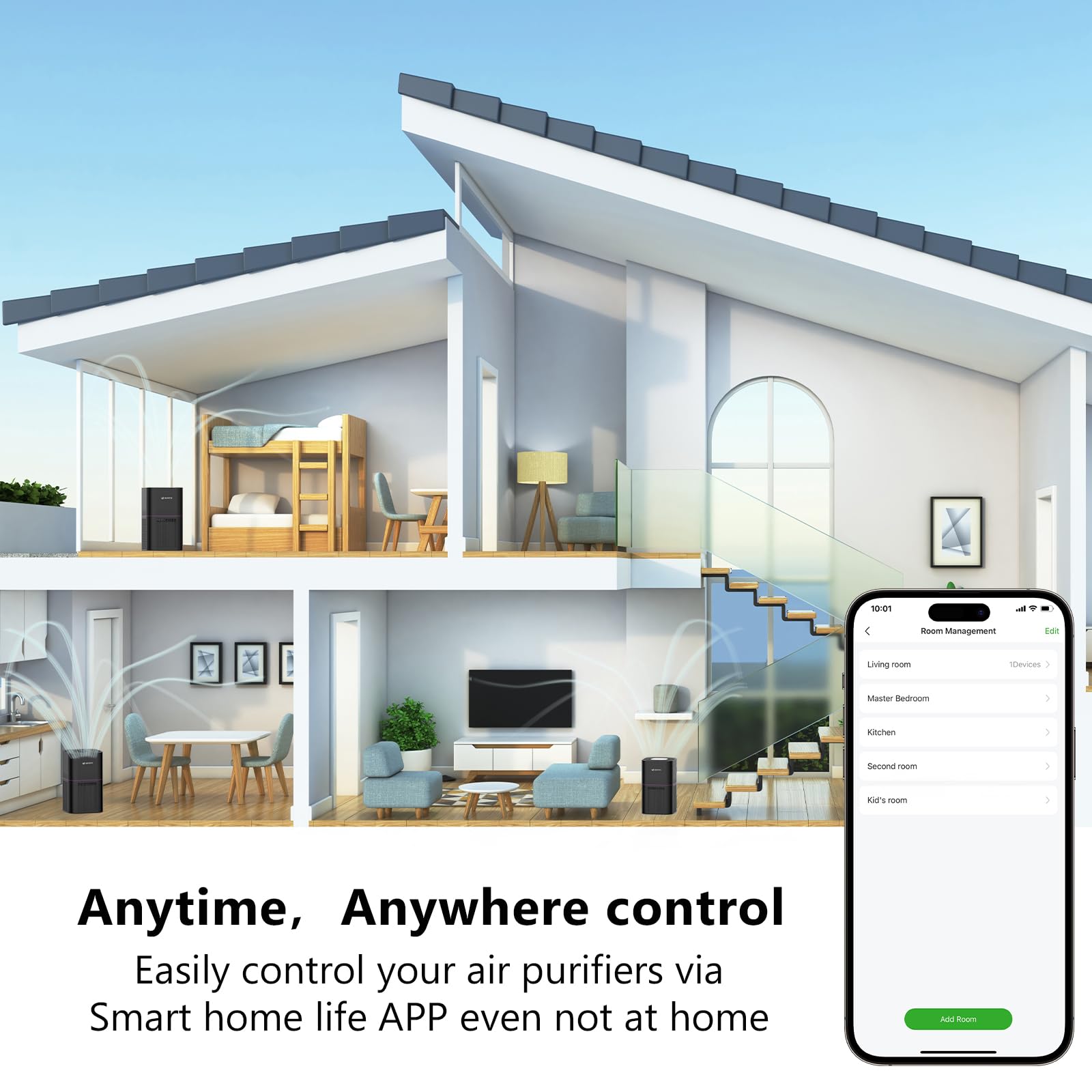 Air Purifier for Home Bedroom Up to 2200 Ft²