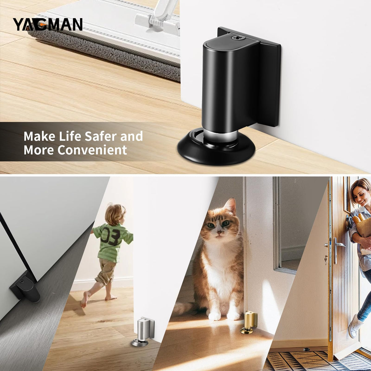 Magnetic Door Stopper Floor Mount