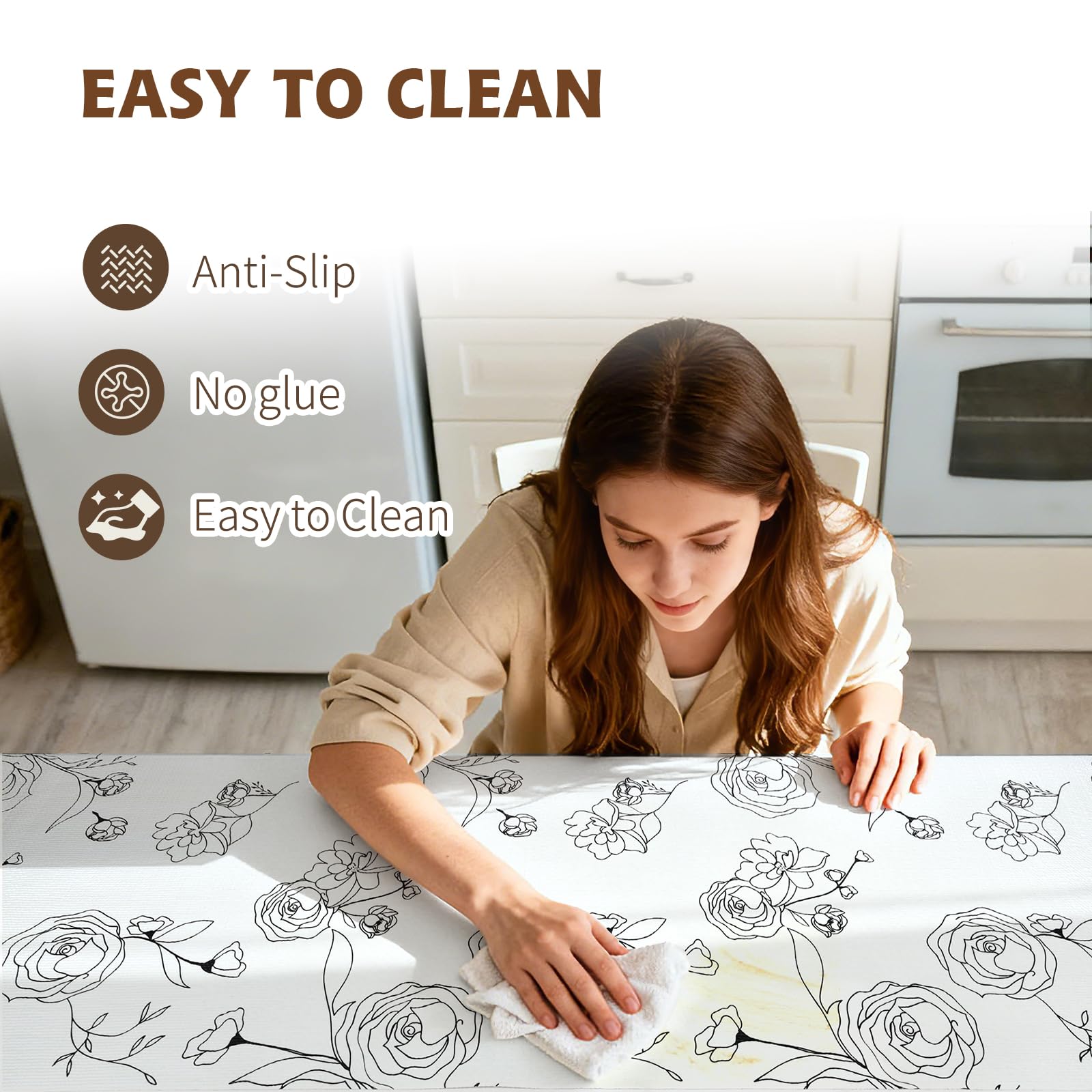 Shelf Liners for Kitchen Cabinets 11.8in x 20FT Non Adhesive Drawer Liner (20 Sq Ft)