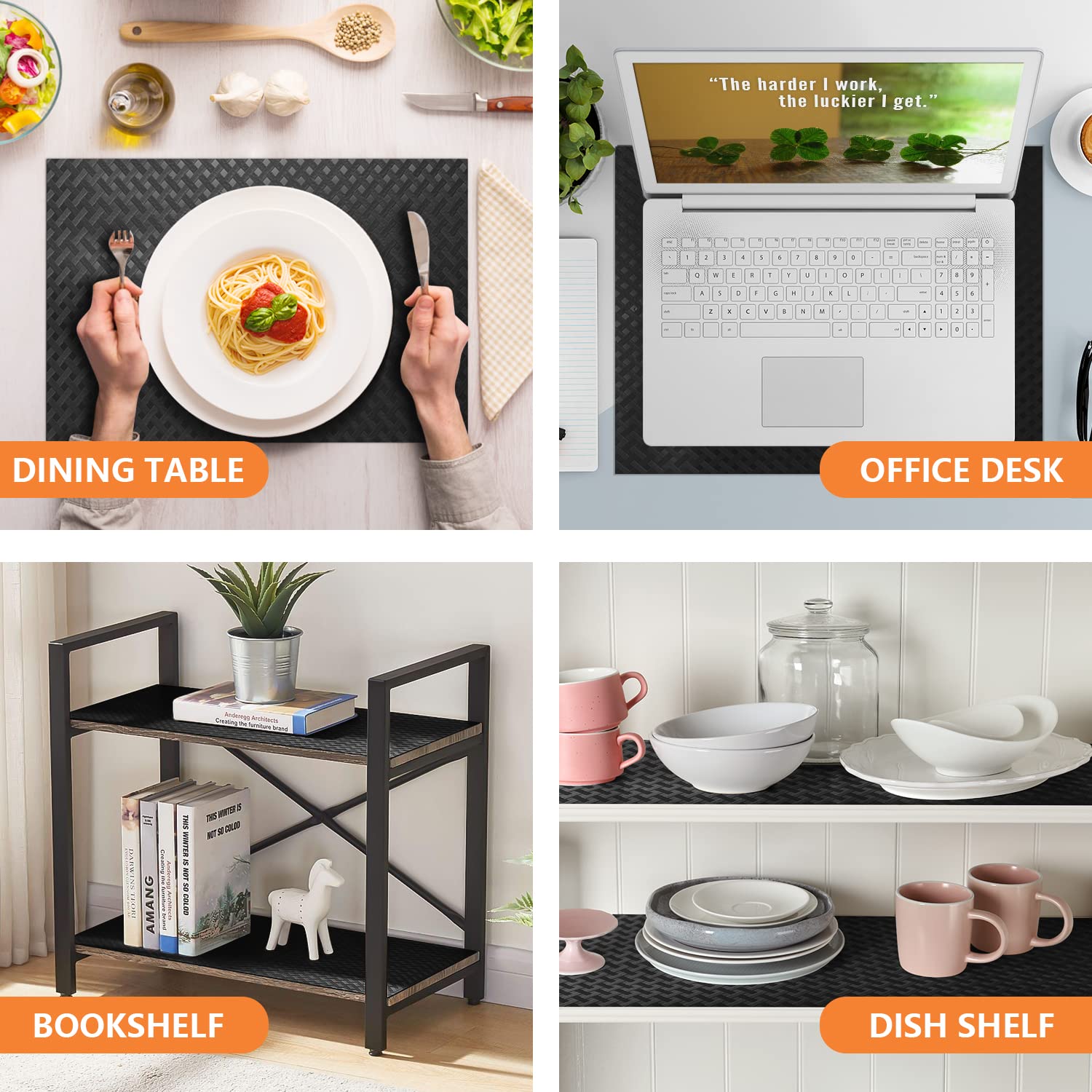 Shelf Liners for Kitchen Cabinets Non Adhensive