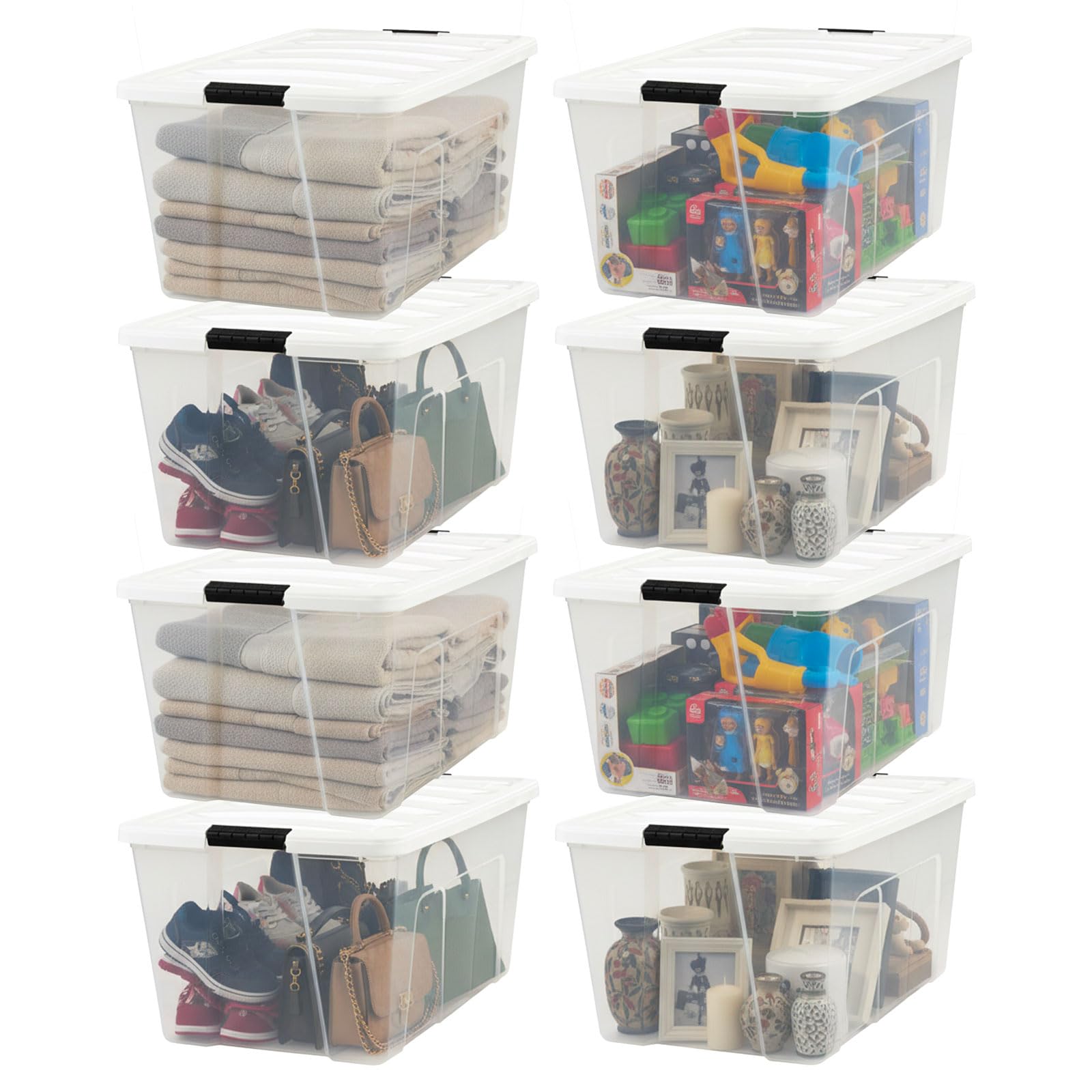 94 Qt Storage Bins with Lids (8 Count)