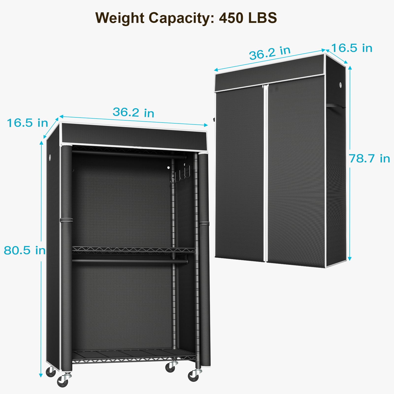 Clothing Rack with Cover