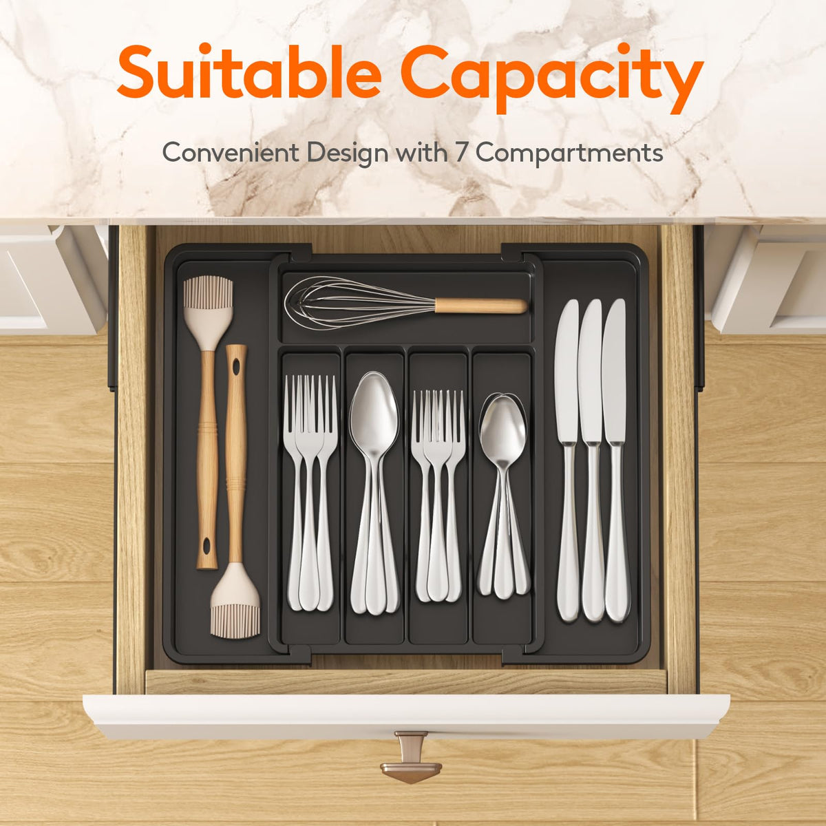 Expandable Silverware Organizer