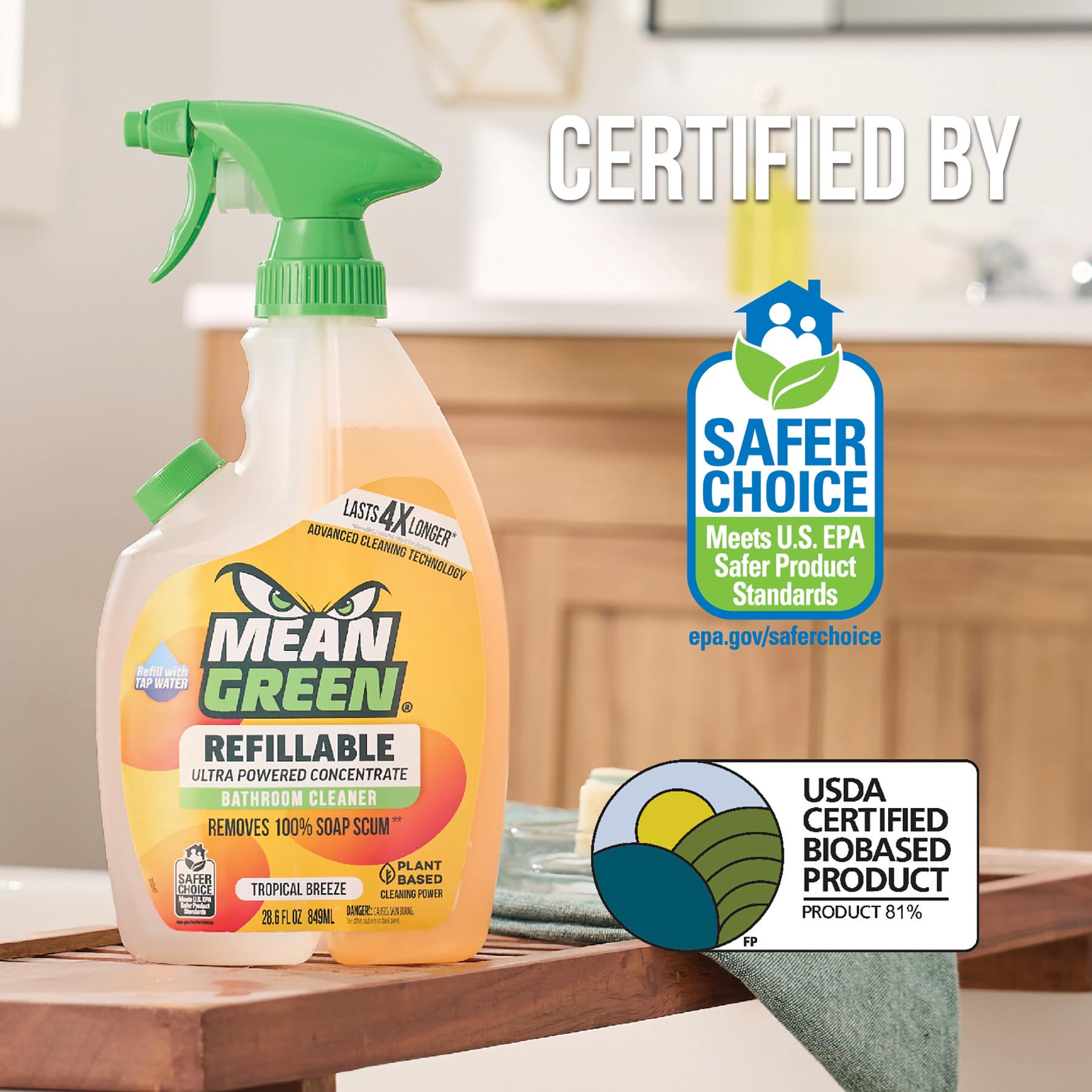Refillable Ultra Powered Concentrate Bathroom Cleaner (85.8 Fl Oz)