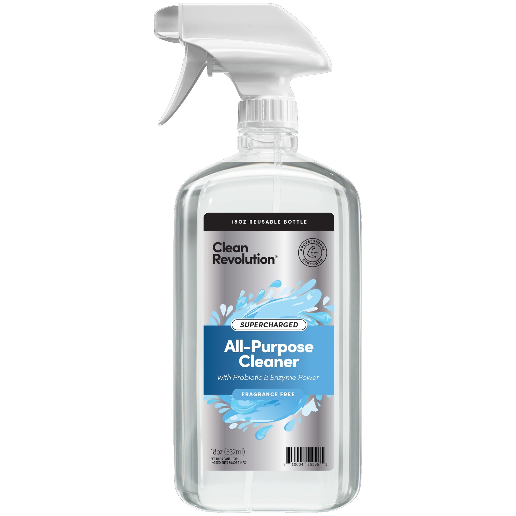 SuperCharged All Purpose Cleaner Refill with Smart Probiotic + Enzyme Complex (18 Fl Oz)