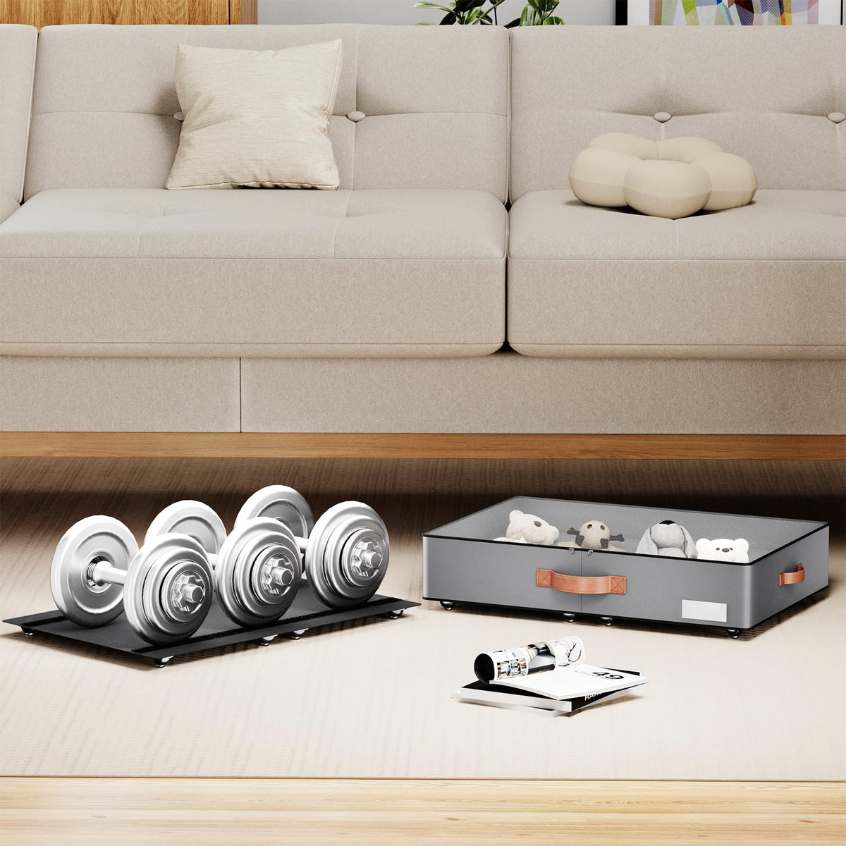 Under bed Storage With Wheels (2 Count)