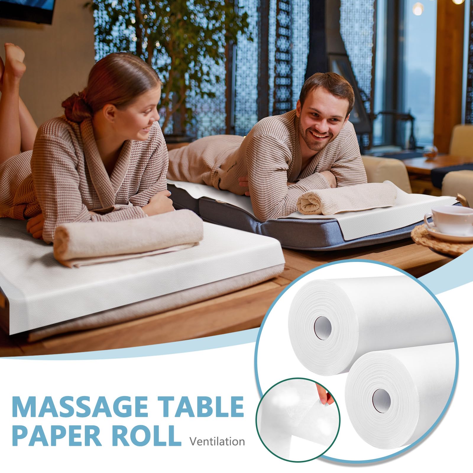 2 Rolls Disposable Massage Table Sheets (2 Count)