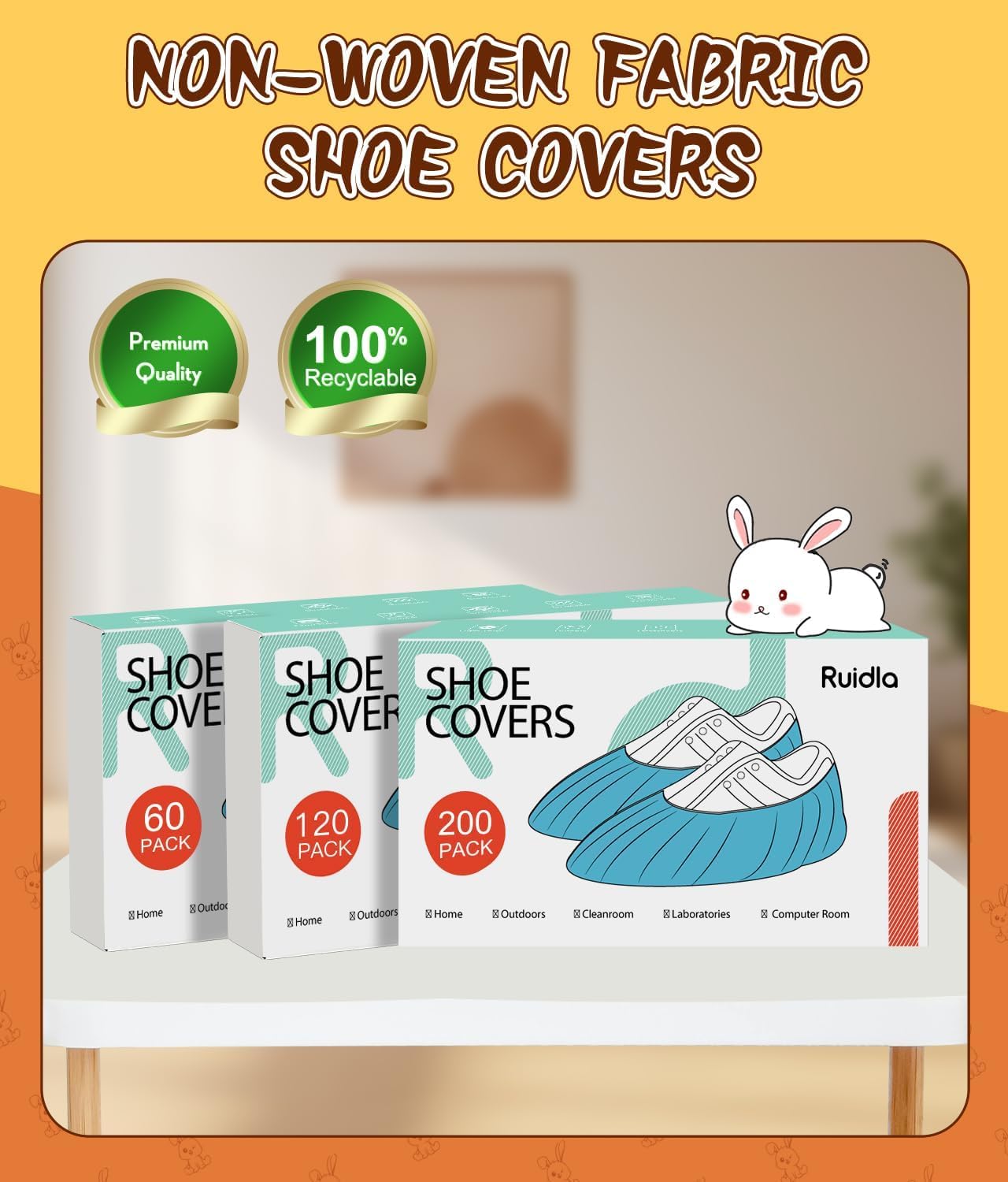 Disposable Shoe Covers 60 Pack Booties for Shoes Covers