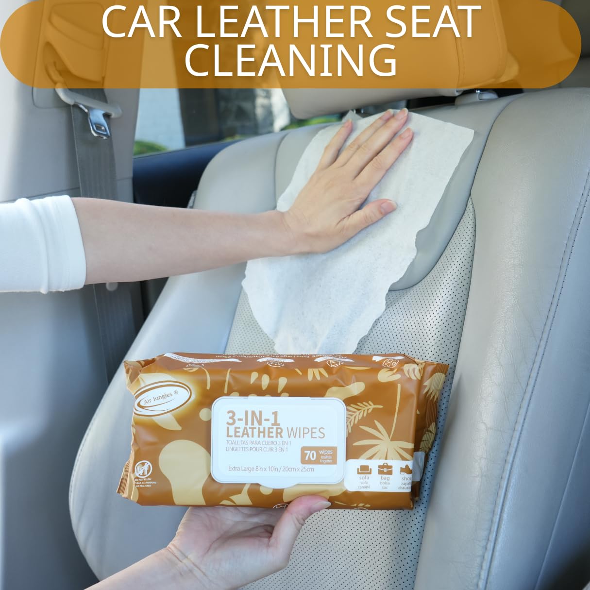Car Interior Cleaning Wipes Set 210 Count
