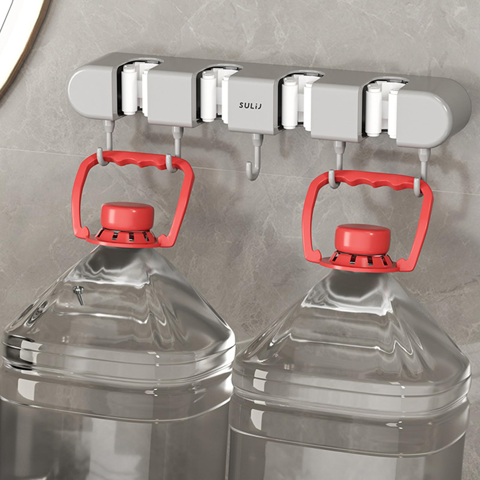 Wall Mount Broom Grippers Mop And Holder Adhesive No Drilling And Dustpan Hanger For Home Garden And Holder Racks Anti