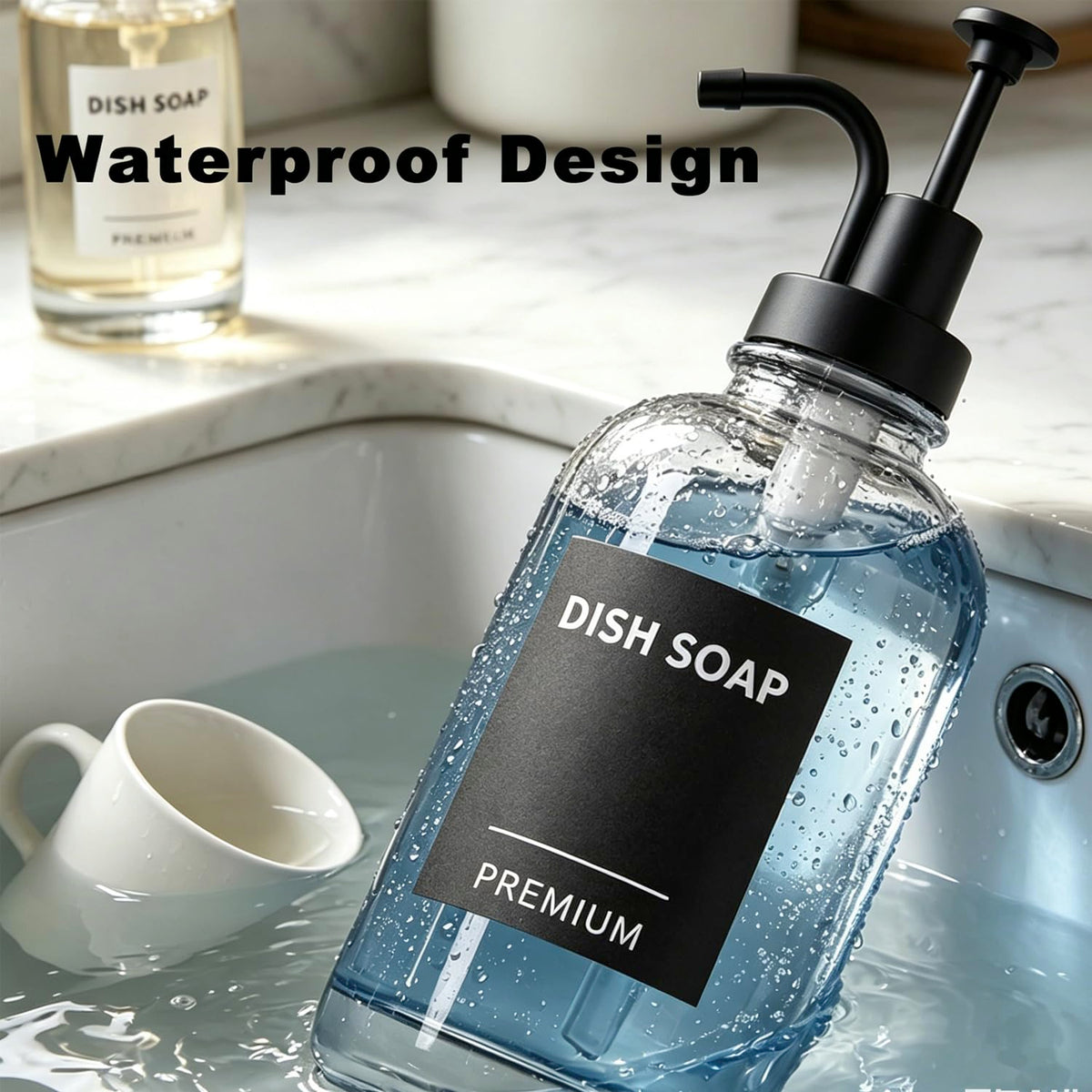 Dish Soap Dispenser for Kitchen (2 Count)