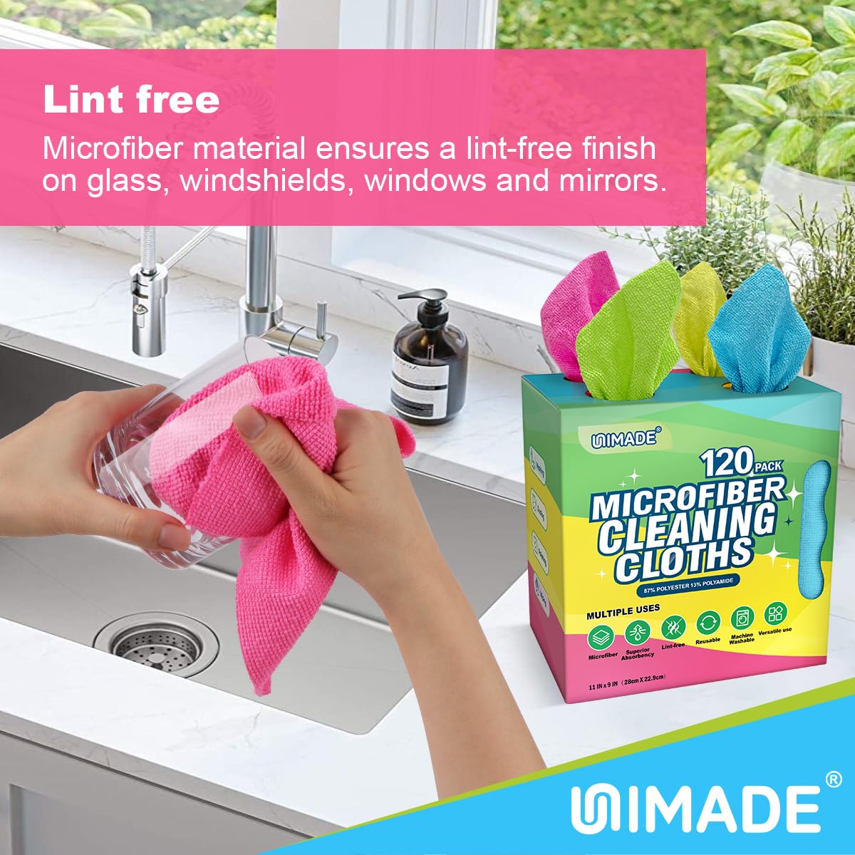 Microfiber Cleaning Cloth (120 Count)