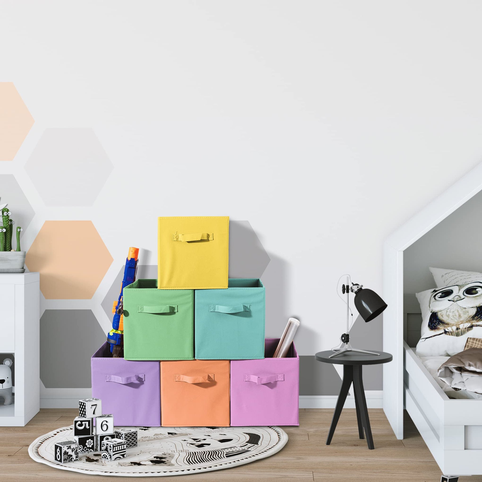 11 Inch Fabric Storage Cubes (6 Count)