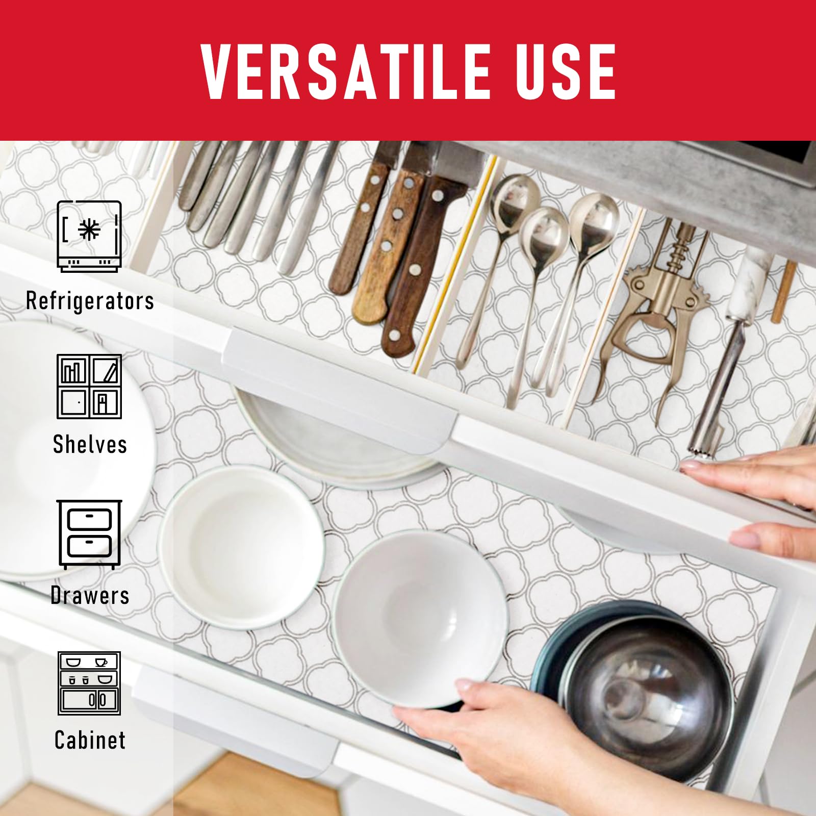 Non Slip Refrigerator Liners (18 Sq Ft)