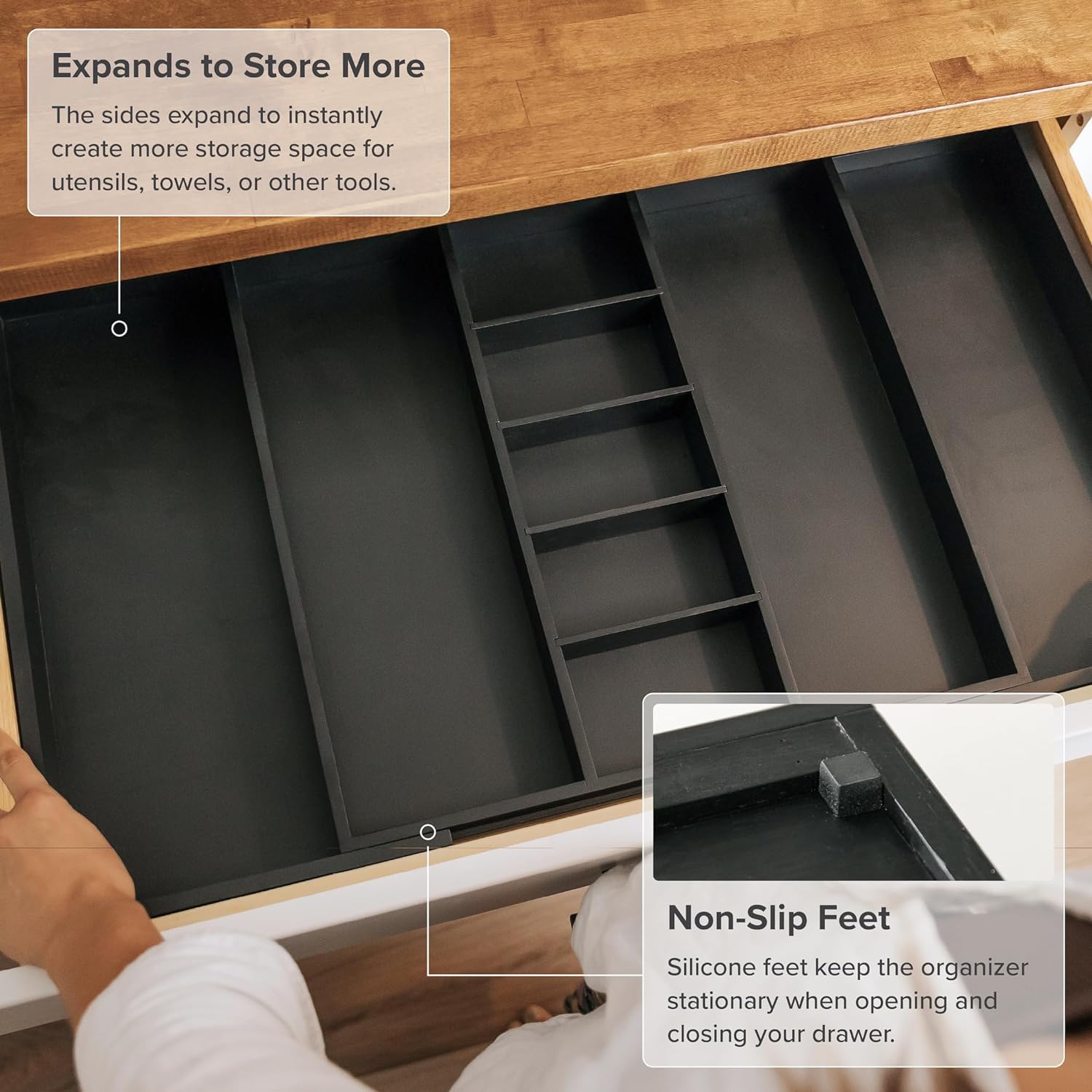 Utensil & Junk Drawer Organizer