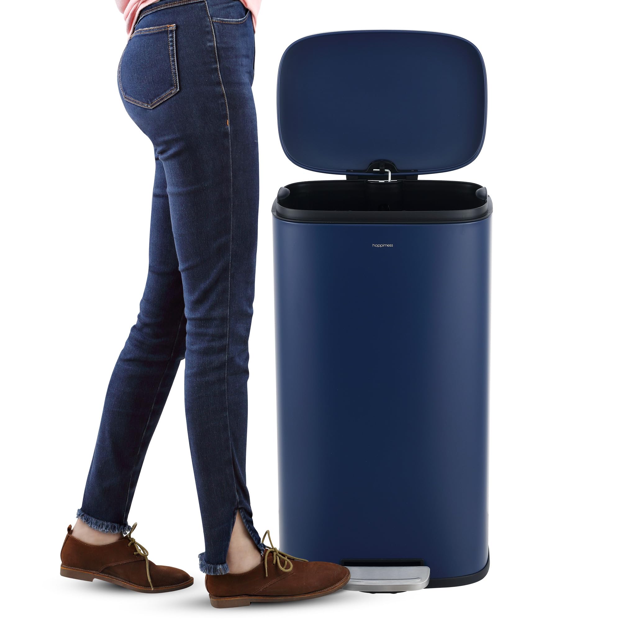 Connor 2 Piece Iron Trash Can (2 Count)