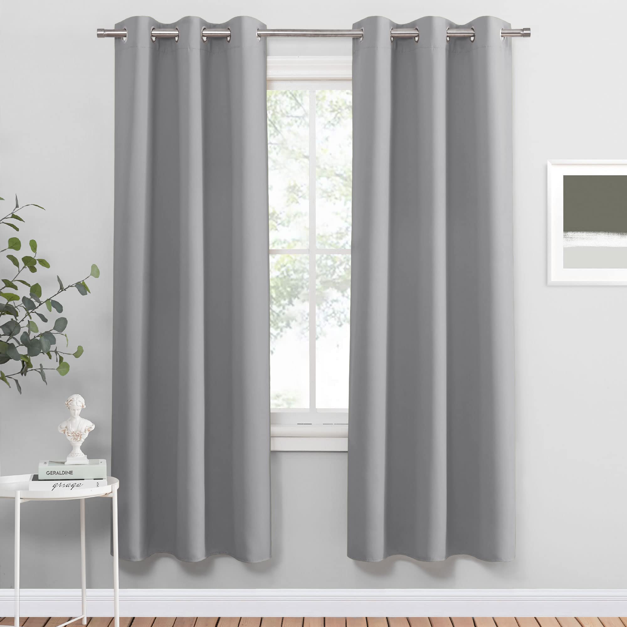 Blackout Curtains for Bedroom 72 Inch Length 2 Panels Set (2 Count)