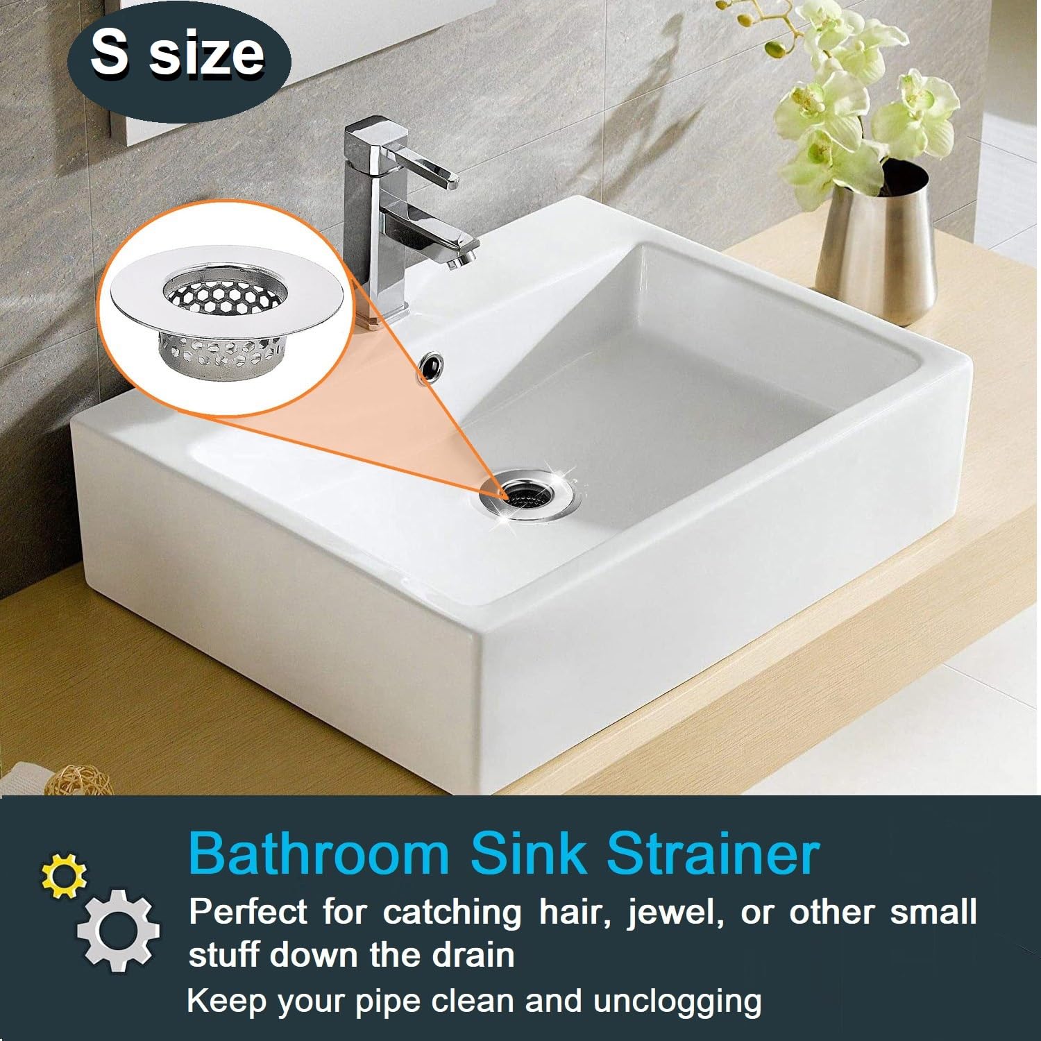 Bathroom Drain Strainers (3 Count)