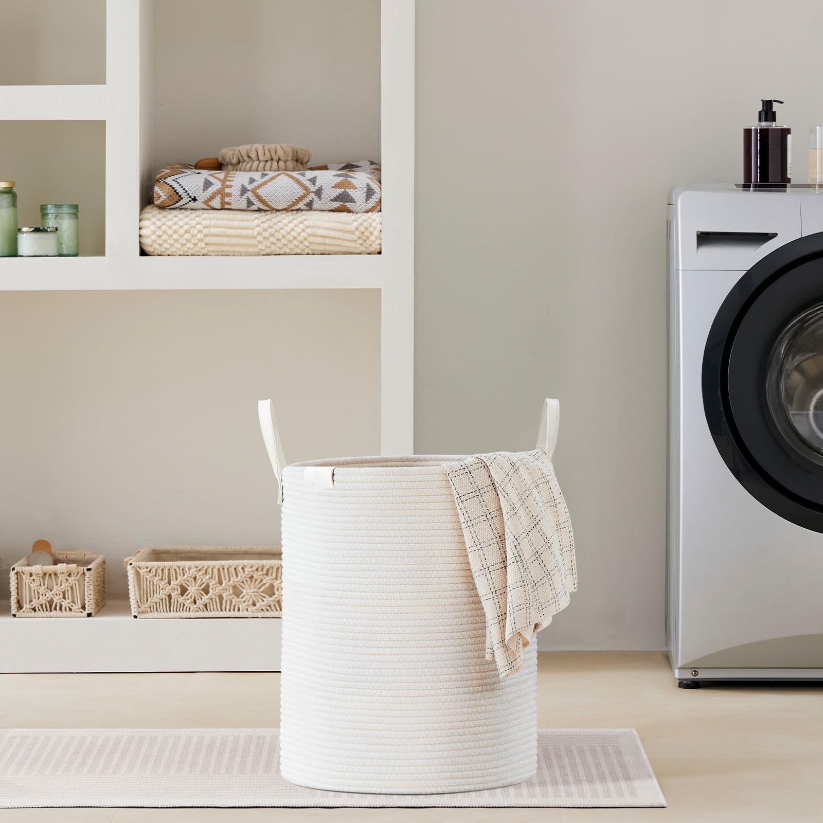53L Tall Woven Rope Laundry Hamper (1792.1432 Fl Oz) - ModHome Supplies