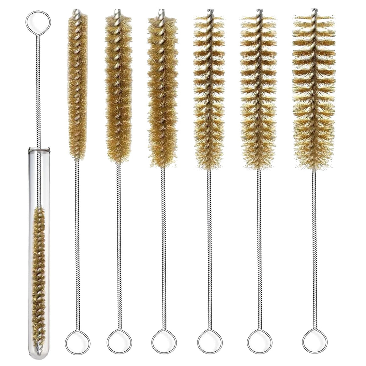7Pcs Brass Tube Brushes (7 Count)