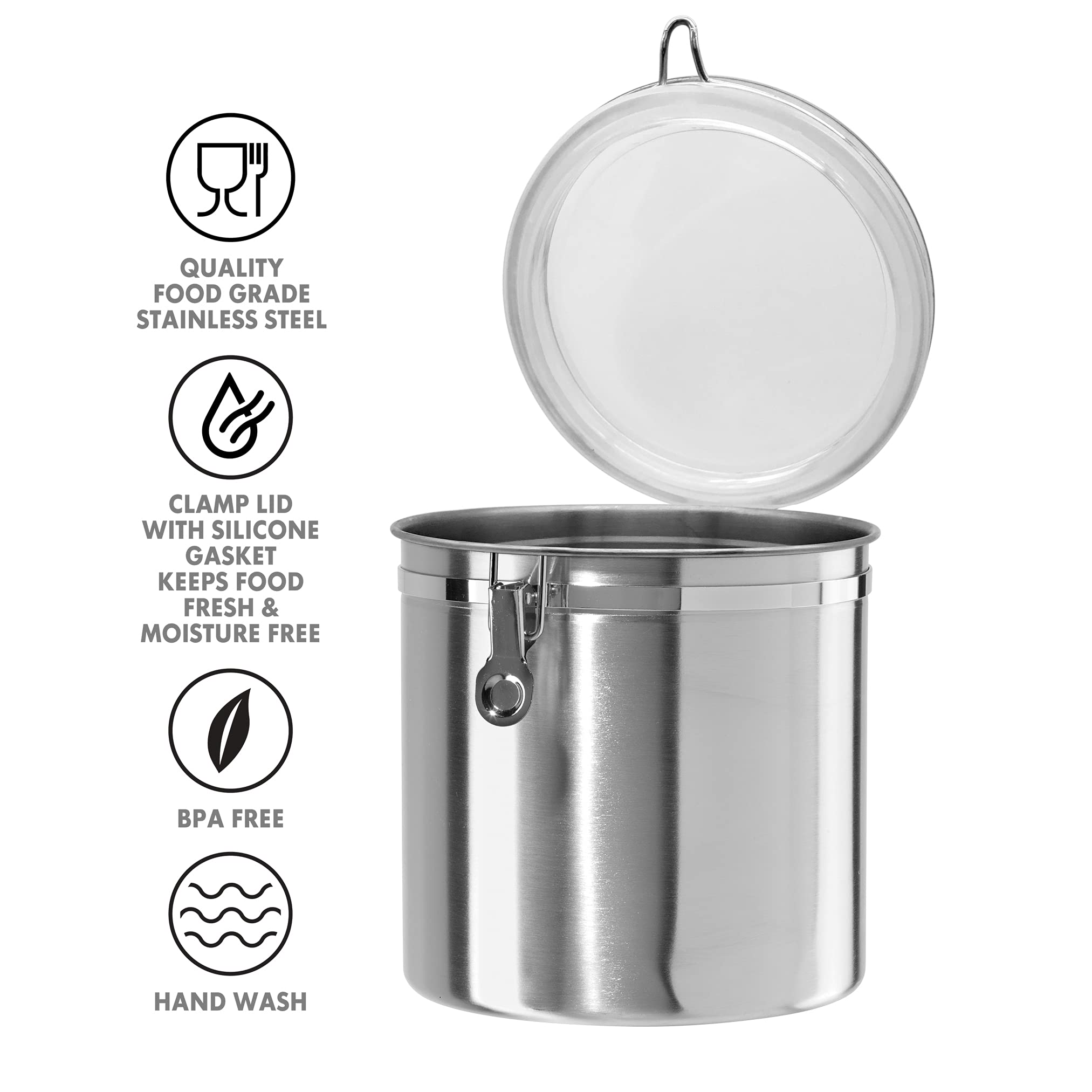 Stainless Steel Kitchen Canister 152 fl oz