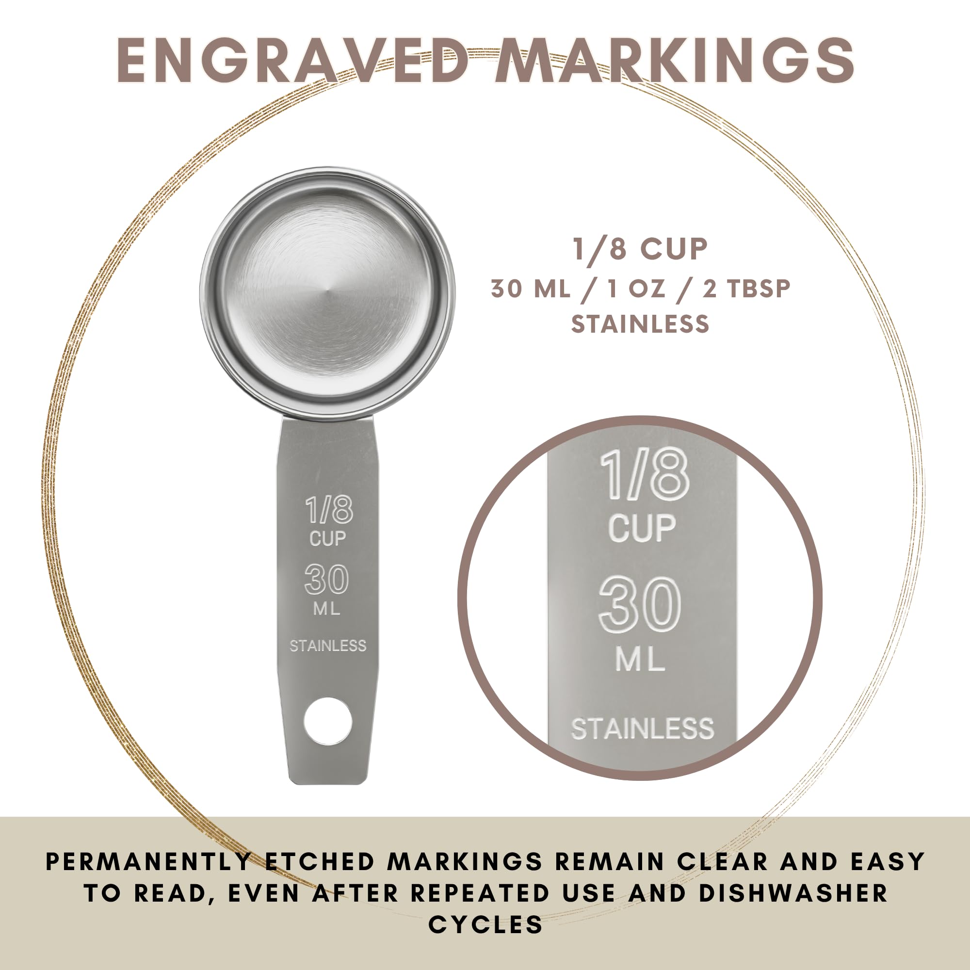 1 8 Cup Stainless Steel Measuring Cup