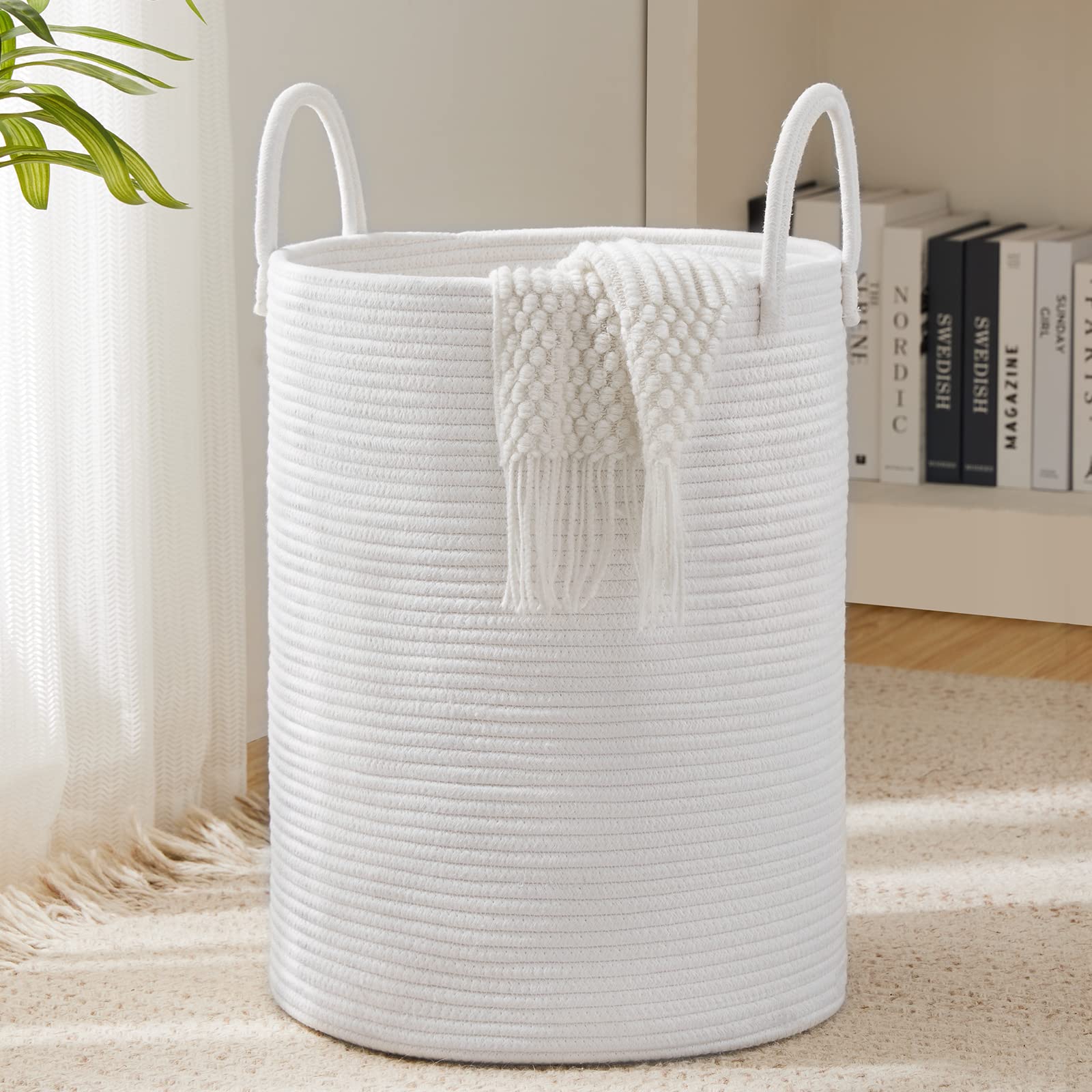 Woven Rope Laundry Hamper Basket by YOUDENOVA (2434.6096 Fl Oz) - ModHome Supplies