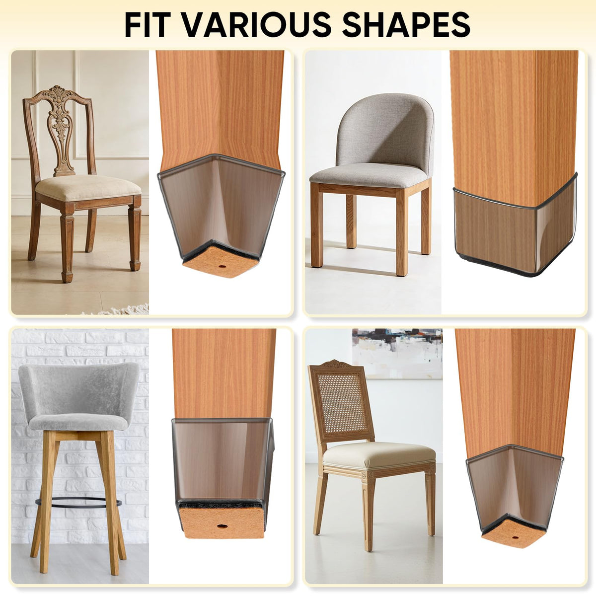 Silicone Chair Leg Floor Protectors