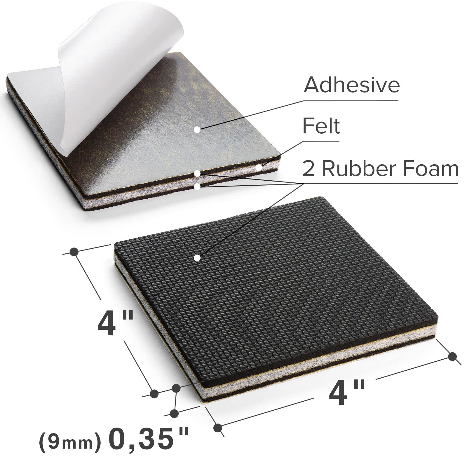 Non Slip Furniture Pads X (8 Count)