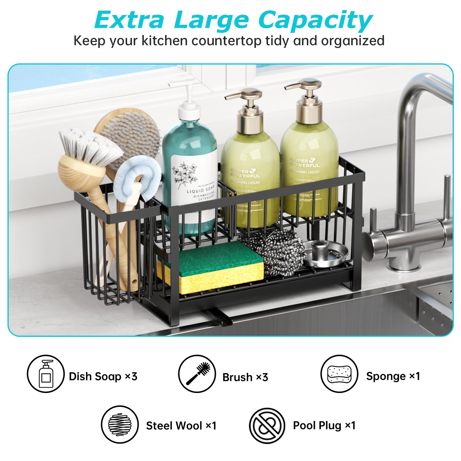 Sponge Holder for Kitchen Sink
