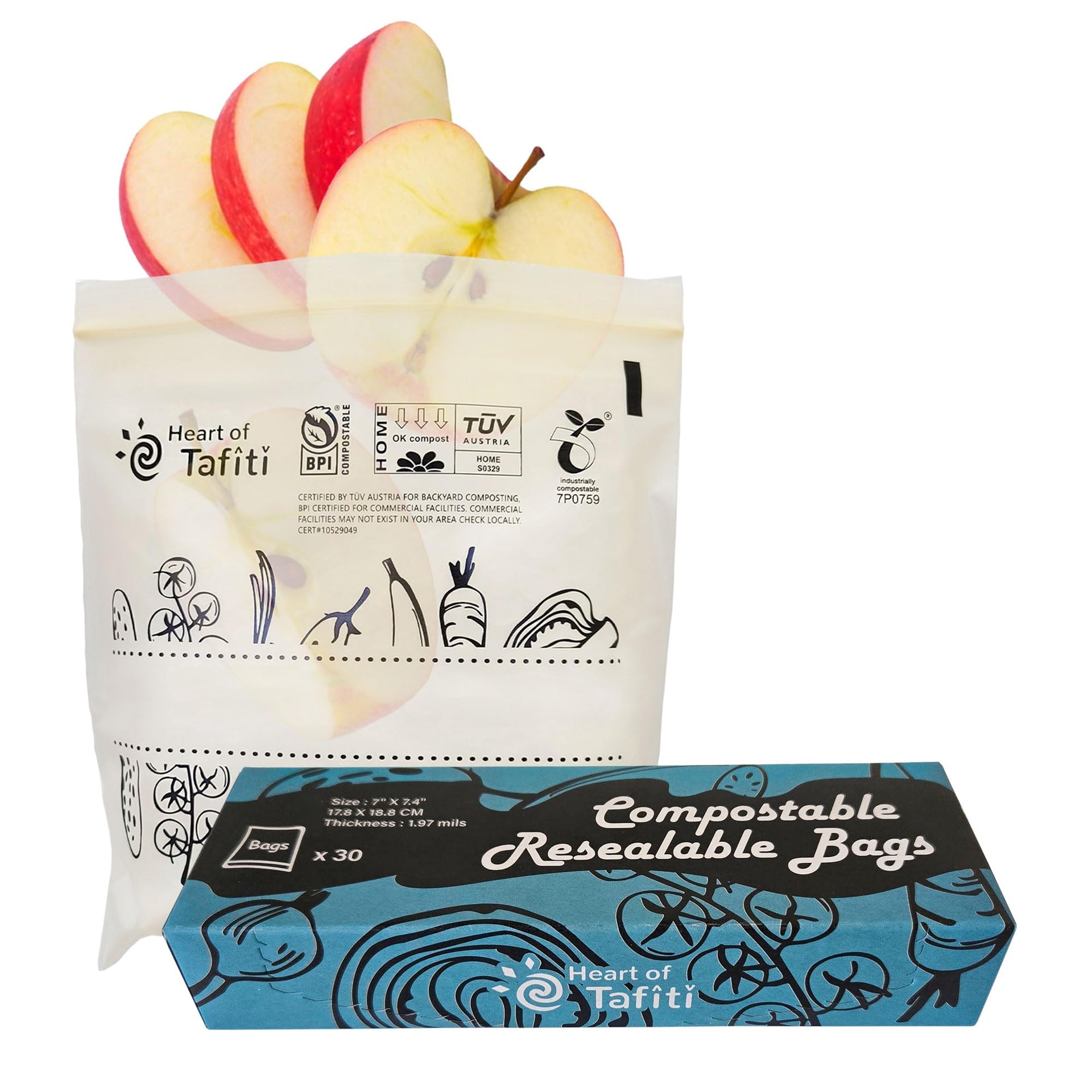 Compostable Food Storage Bags (30 Count)