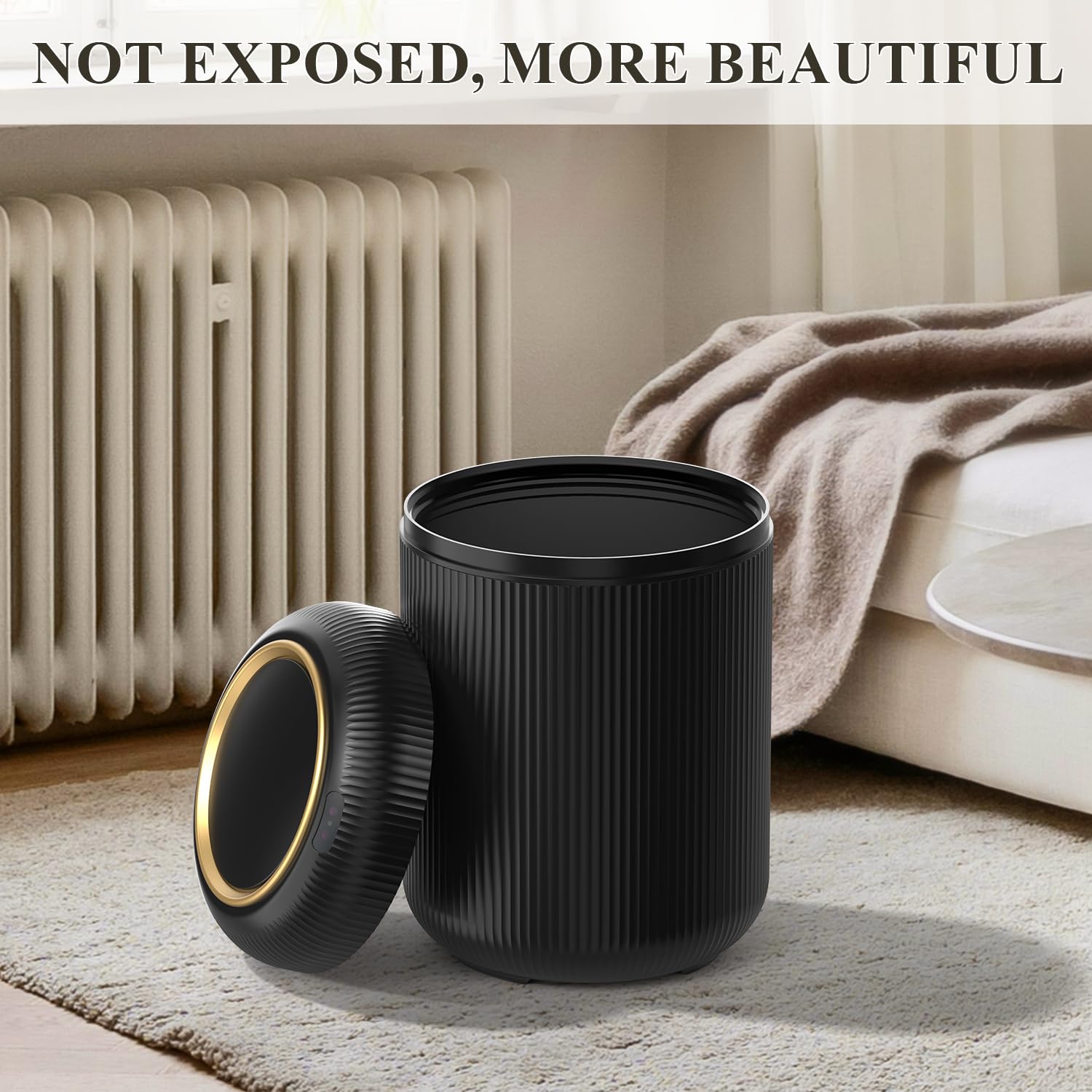 Motion Sensor Bathroom Trash Can with Lid