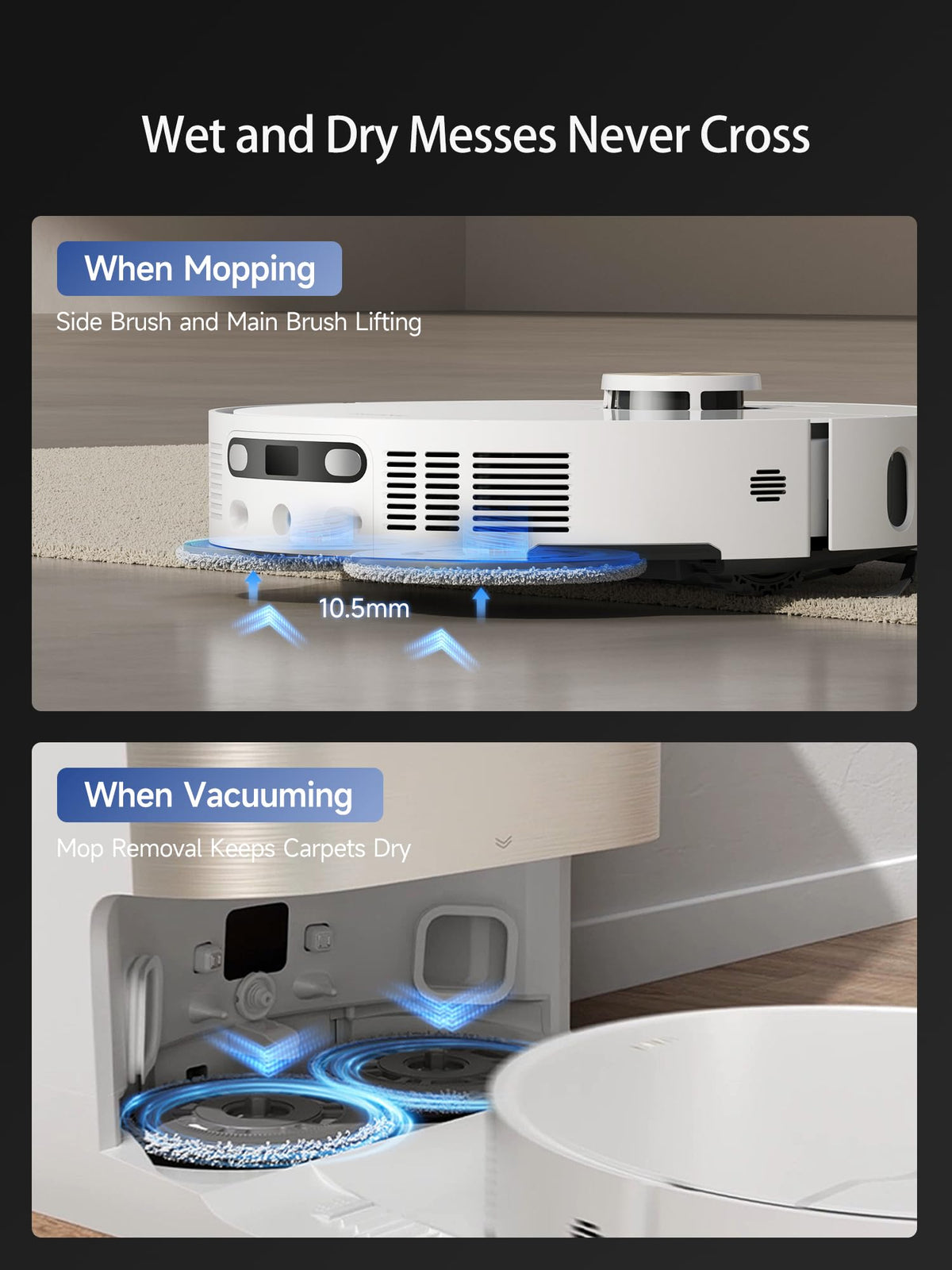 X40 Ultra Robotic Vacuum with Removable & Liftable Mop