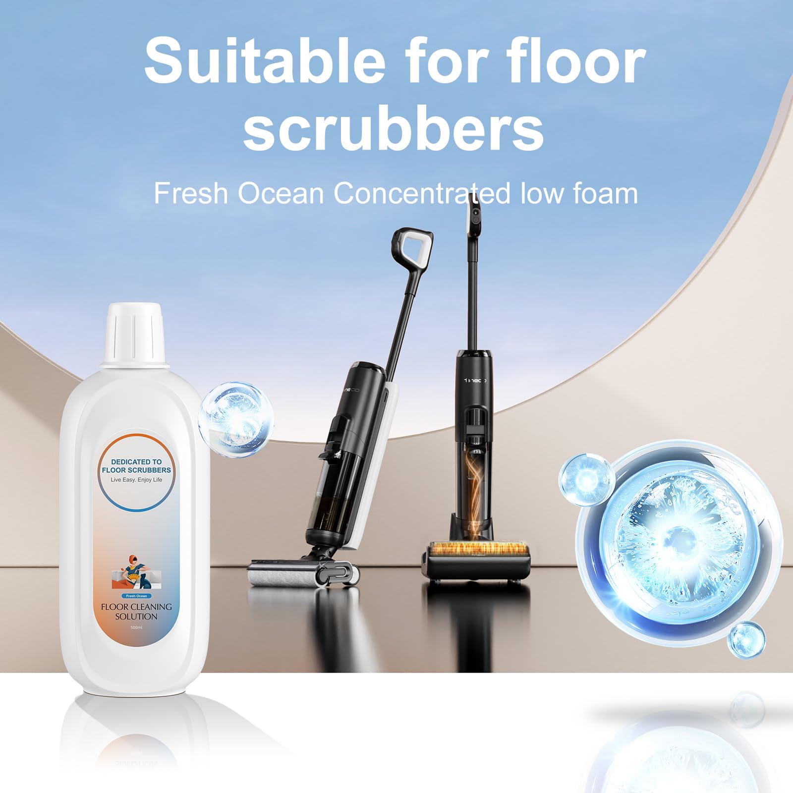Floor Cleaning Solution Compatible With Tineco (35.27 Fl Oz)