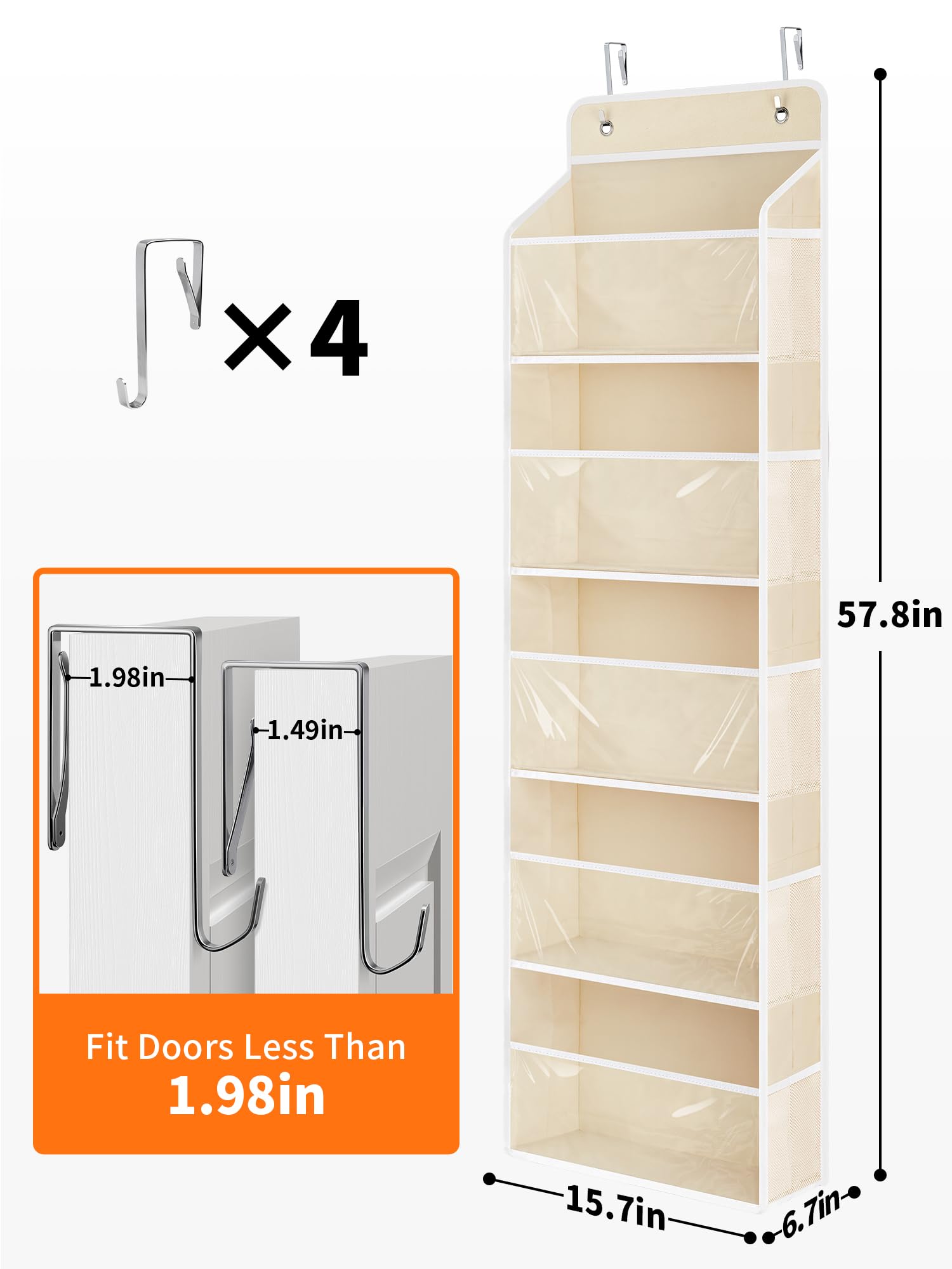 Over The Door Toy Storage Organizer w (2 Count)