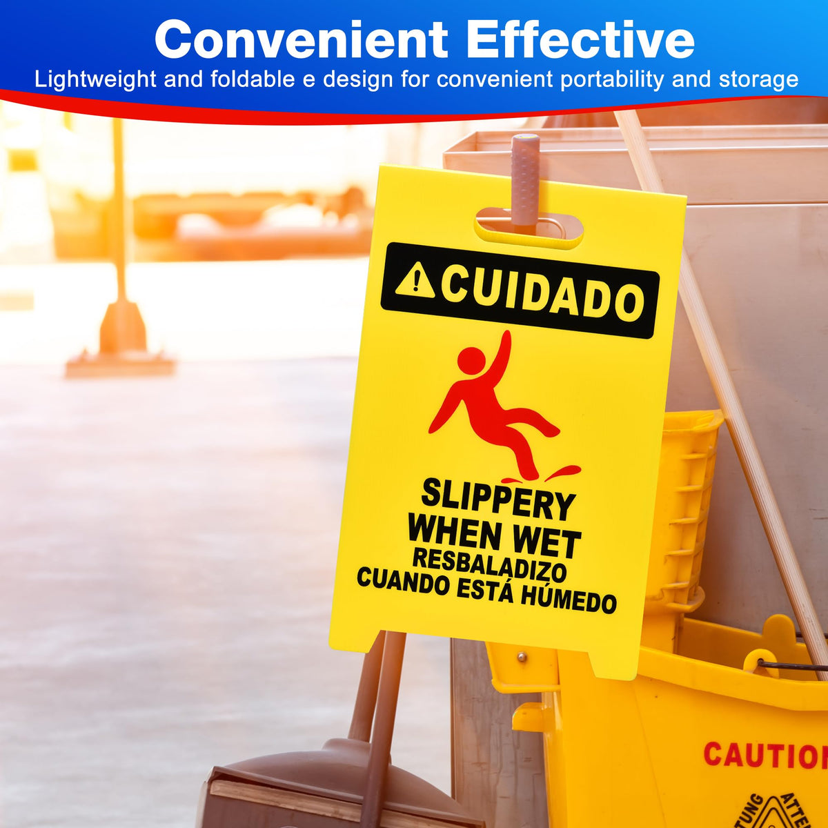 MATTHEW CLEANING 19'' Industrial Wet Floor Sign 3 Pack 2 (3 Count)