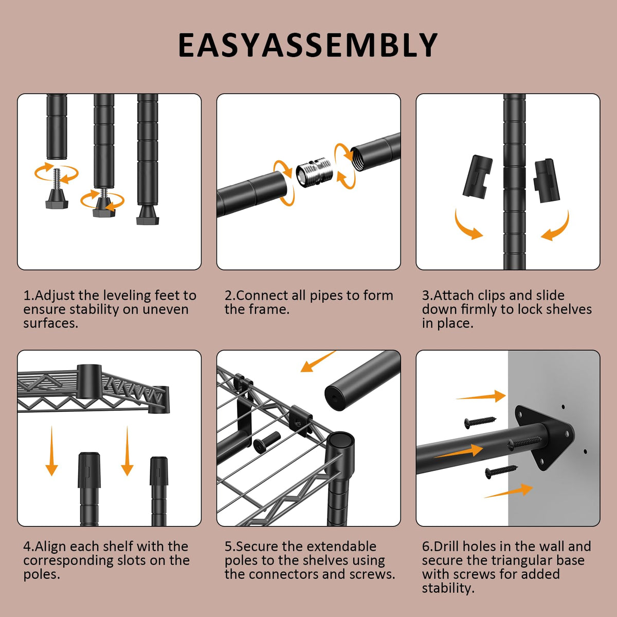 Heavy Duty Garment Rack Wire Clothes Rack for Hanging Clothes