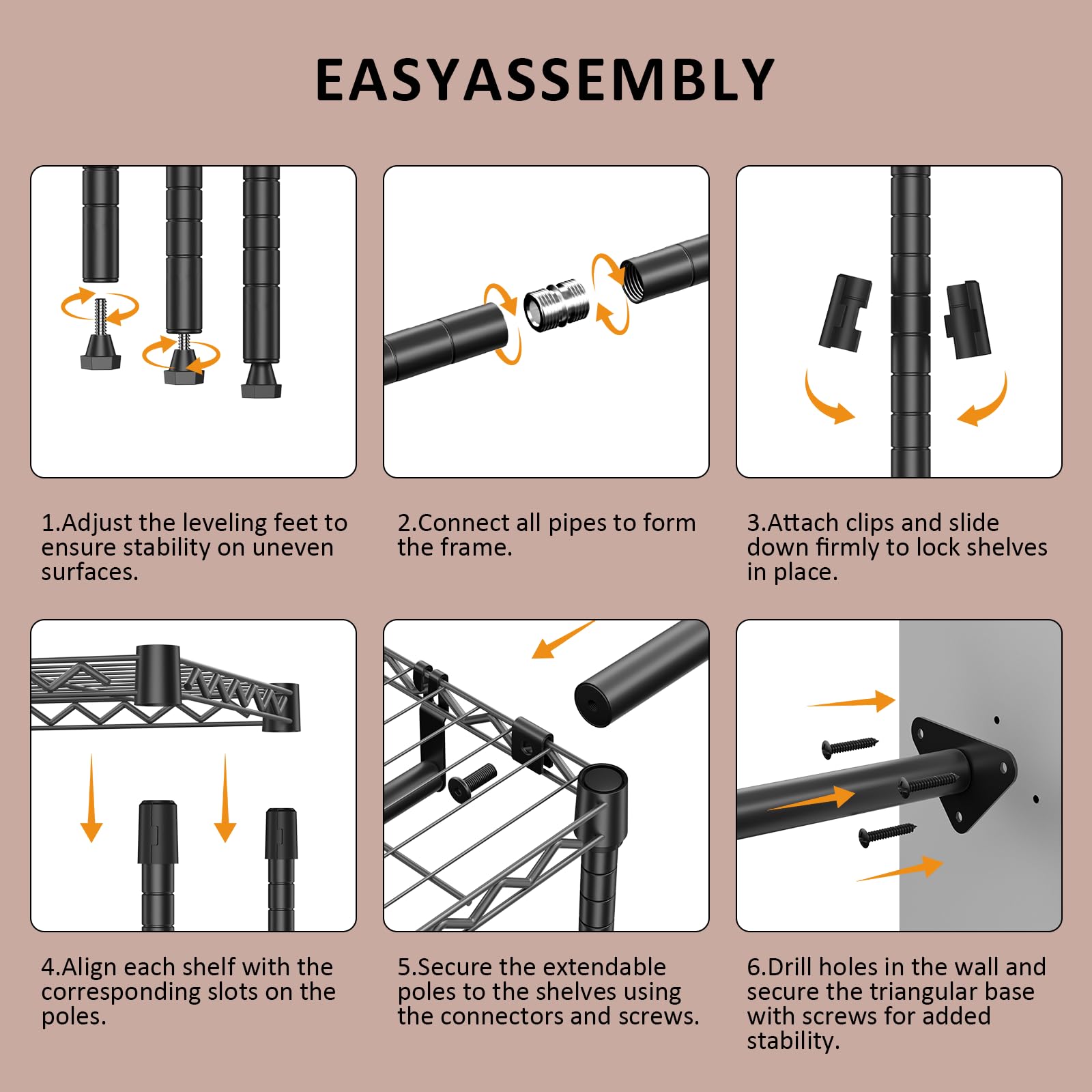Heavy Duty Garment Rack Wire Clothes Rack for Hanging Clothes