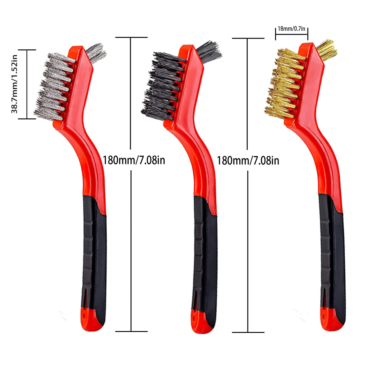 24PCS Wire Brushes for Cleaning