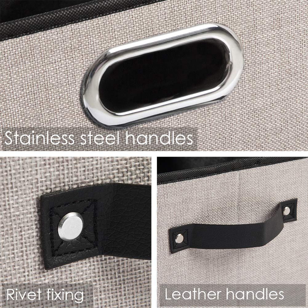 Large Fodable Storage Bins for Closet [5 (5 Count)