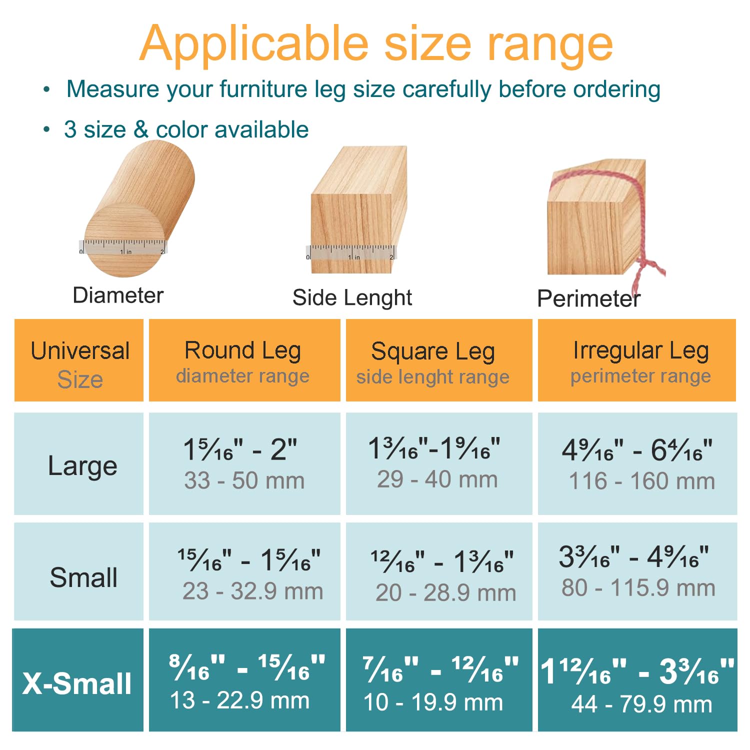 32 Pcs Chair Leg Floor Protectors for Hardwood Floors Silicone (32 Count)