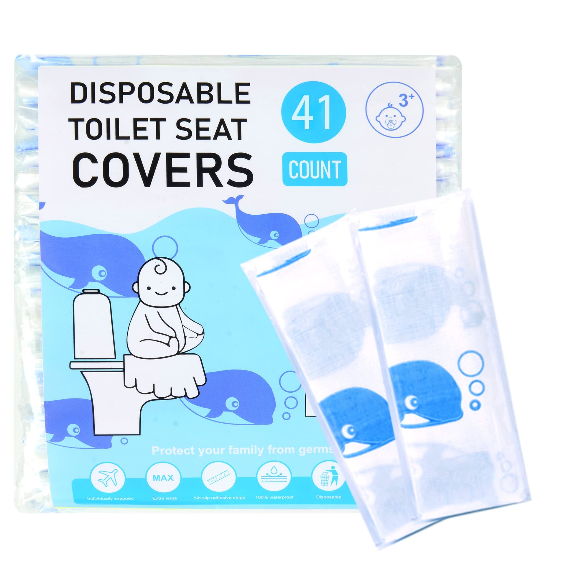 41 Pack Toilet Seat Covers Disposable